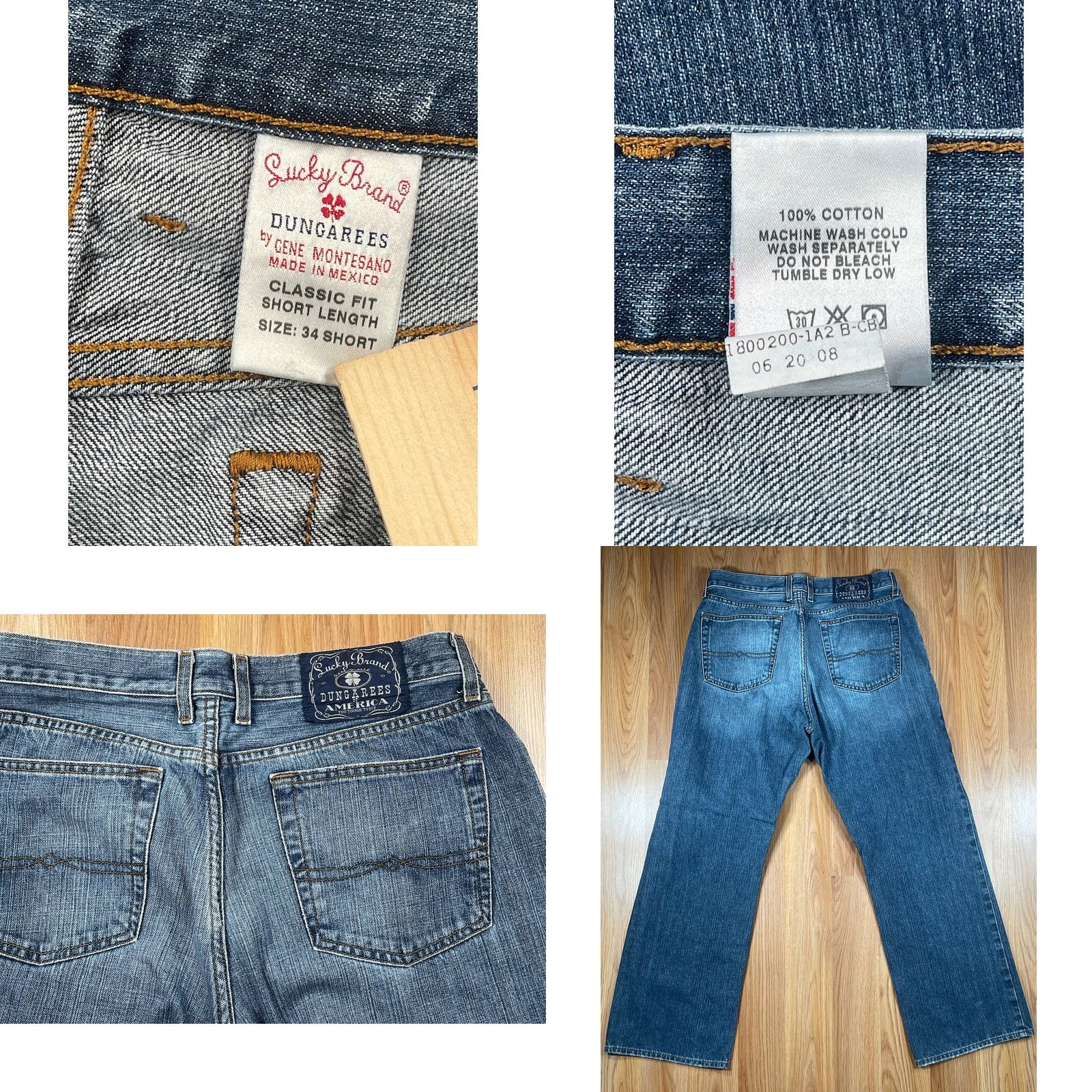 Lucky Brand Lucky Brand Dungarees Jeans Blue Wash Men’s 34 Regular Denim 5-Pocket Size US 34 / EU 50 - 8 Thumbnail