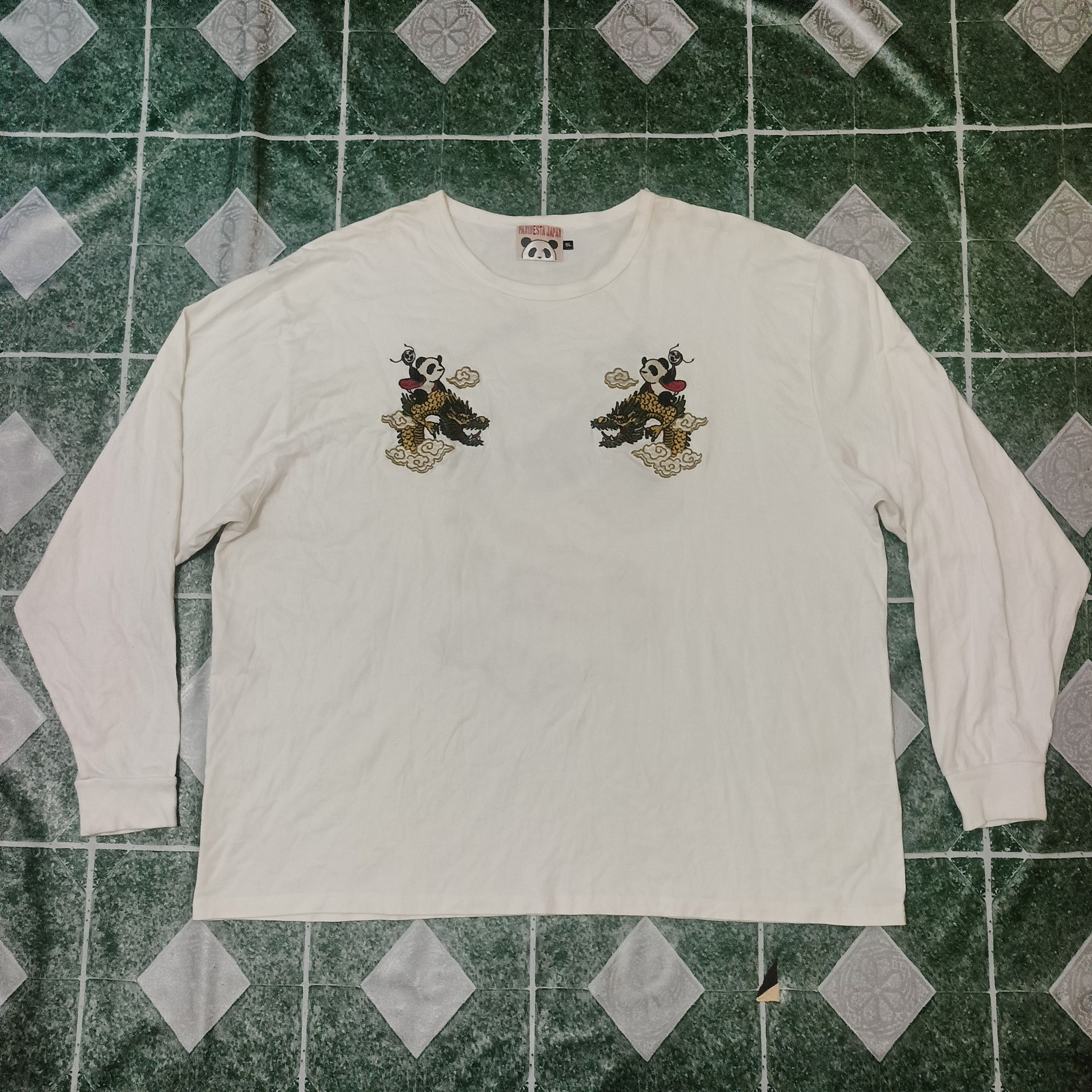 Japanese Brand Pandiesta Japan Long Sleeve Oversized Embroidery Logo Size US XXL / EU 58 / 5 - 3 Thumbnail