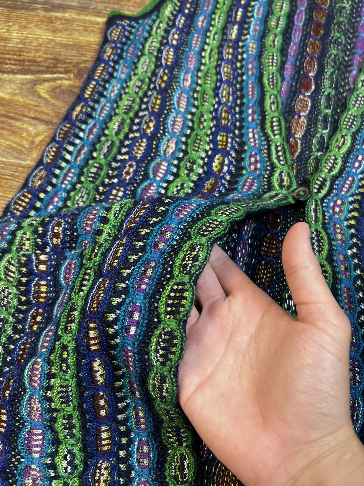 Missoni Missoni Multicolour Mohair Wool Long Knit Vest Sweater Size L / US 10 / IT 46 - 6 Thumbnail