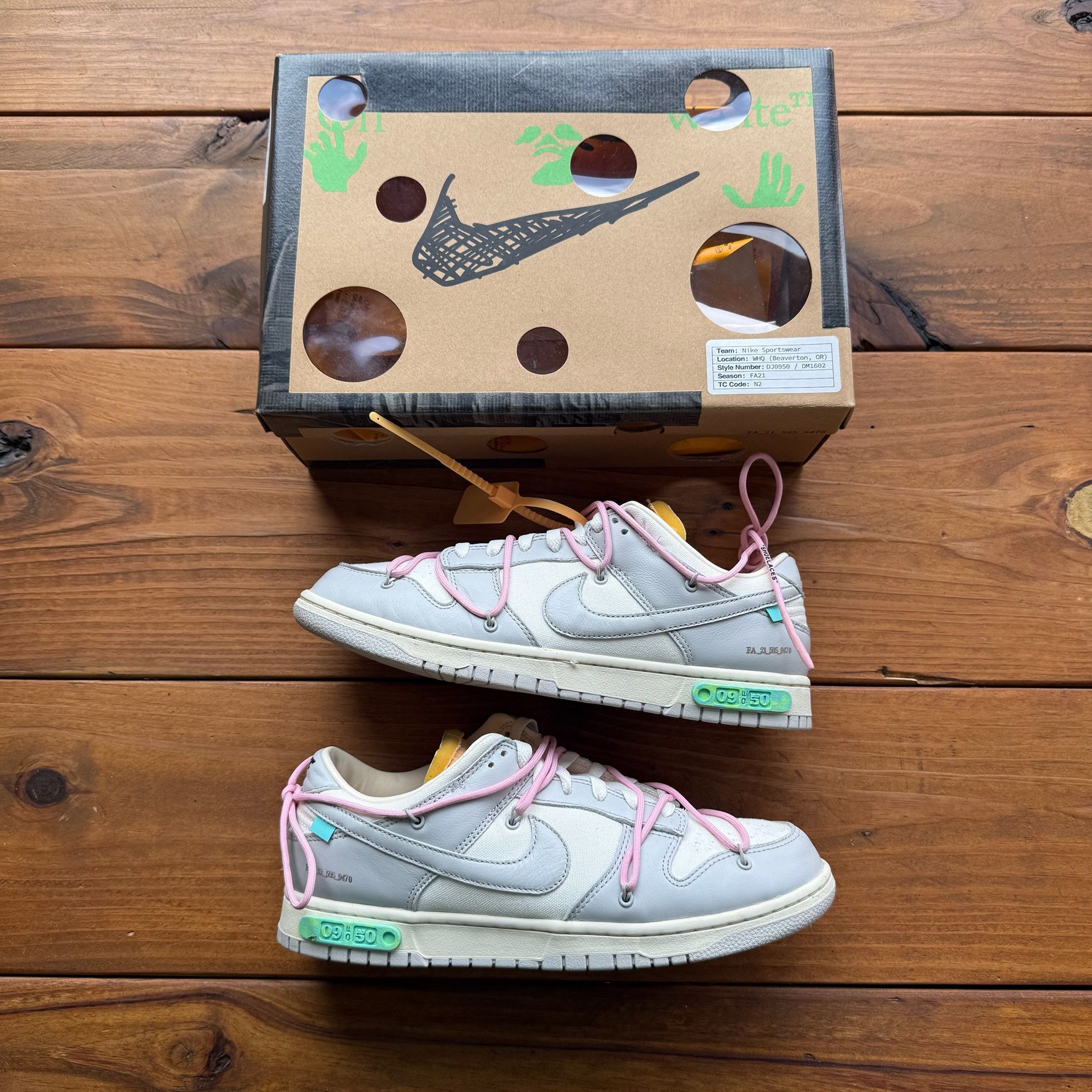 Nike × Off-White Nike Off-White Dunk Low Lot 17/50 | Grailed