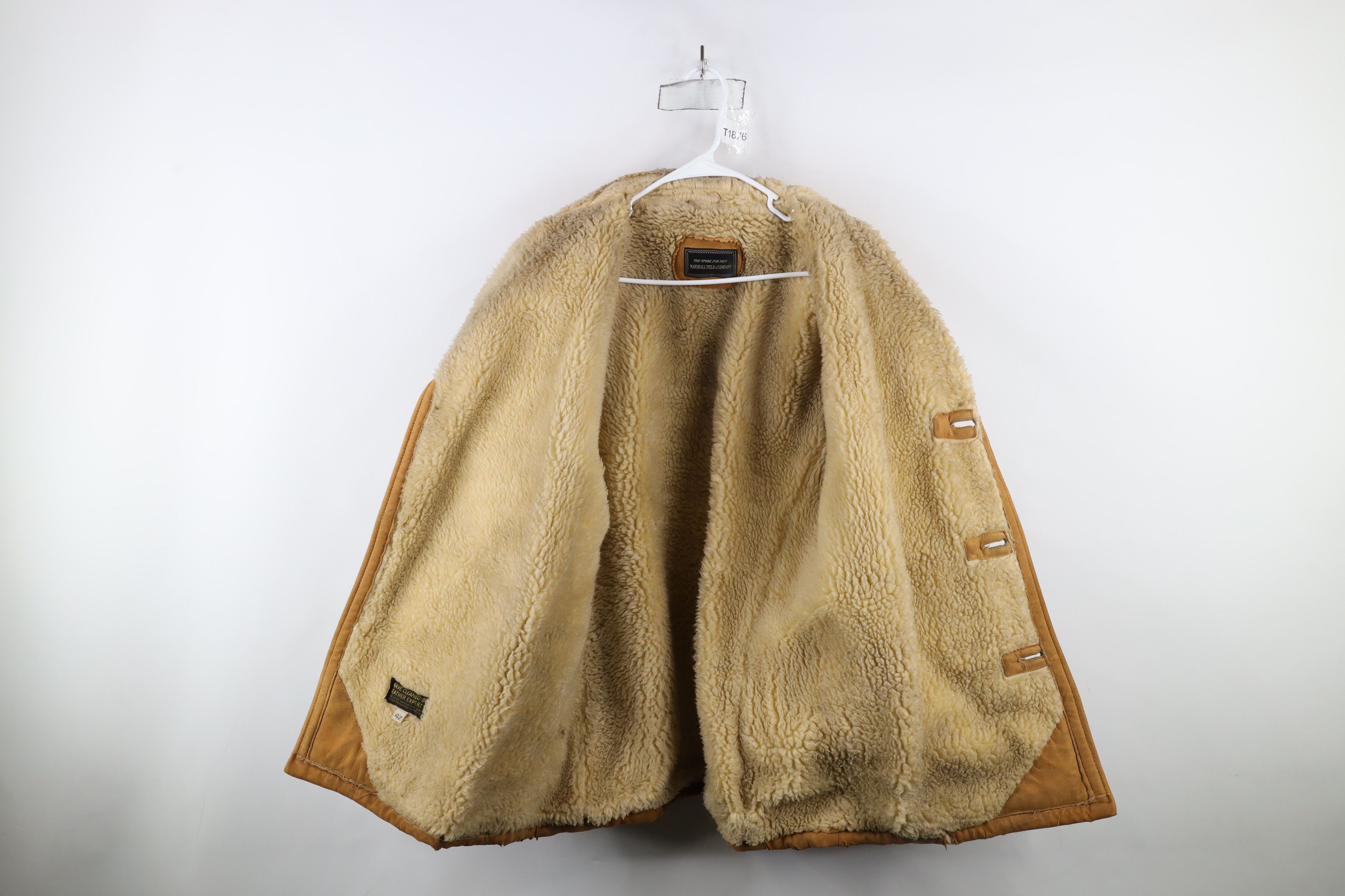 Vintage Vintage 60s Streetwear Leather Shearling Marlboro Man Jacket Size US L / EU 52-54 / 3 - 10 Thumbnail