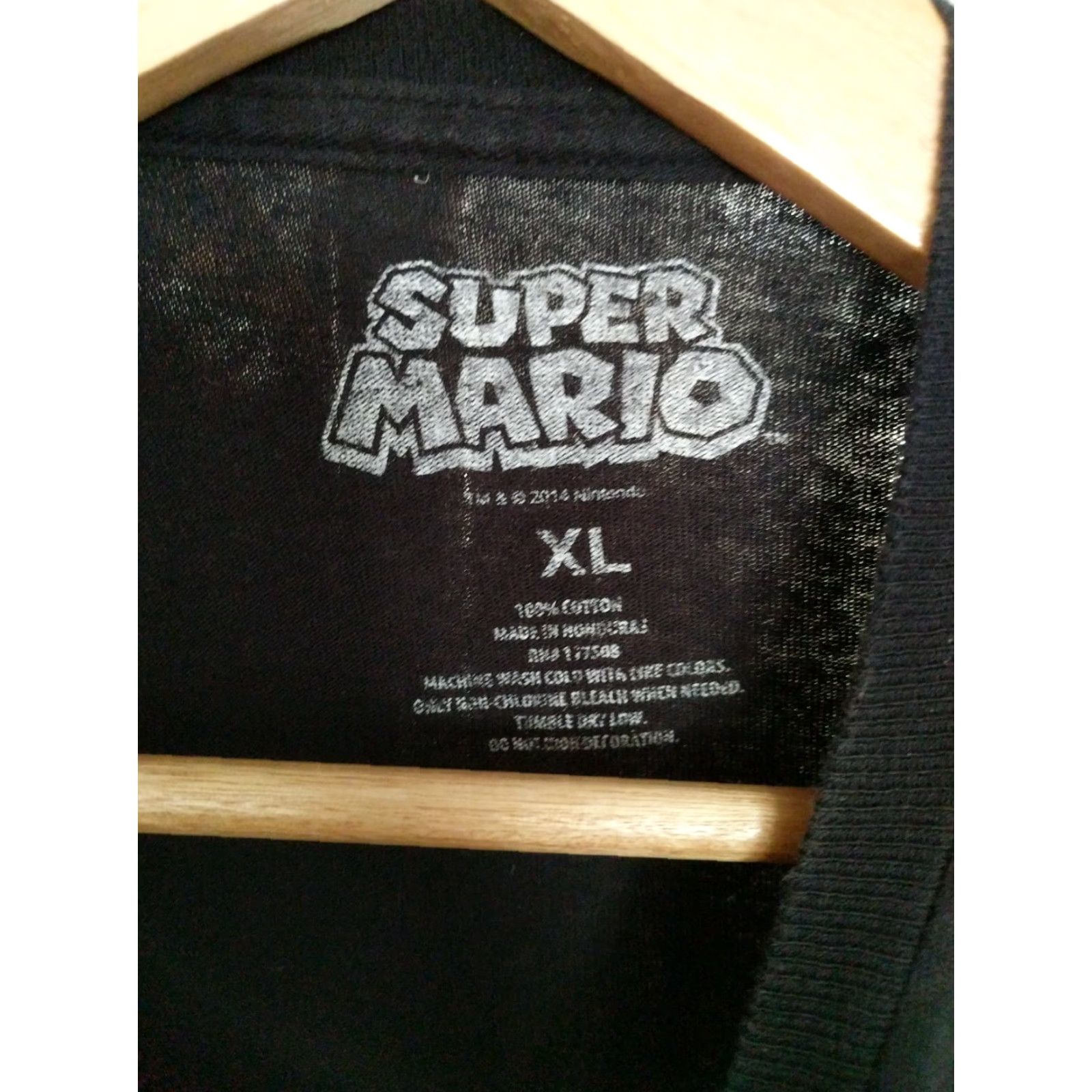 Nintendo VINTAGE Nintendo Super Mario brothers T Shirt XL Black Retro Men Mens Shirt XL Black Retro Nintendo Super Mario Size US XL / EU 56 / 4 - 2 Thumbnail
