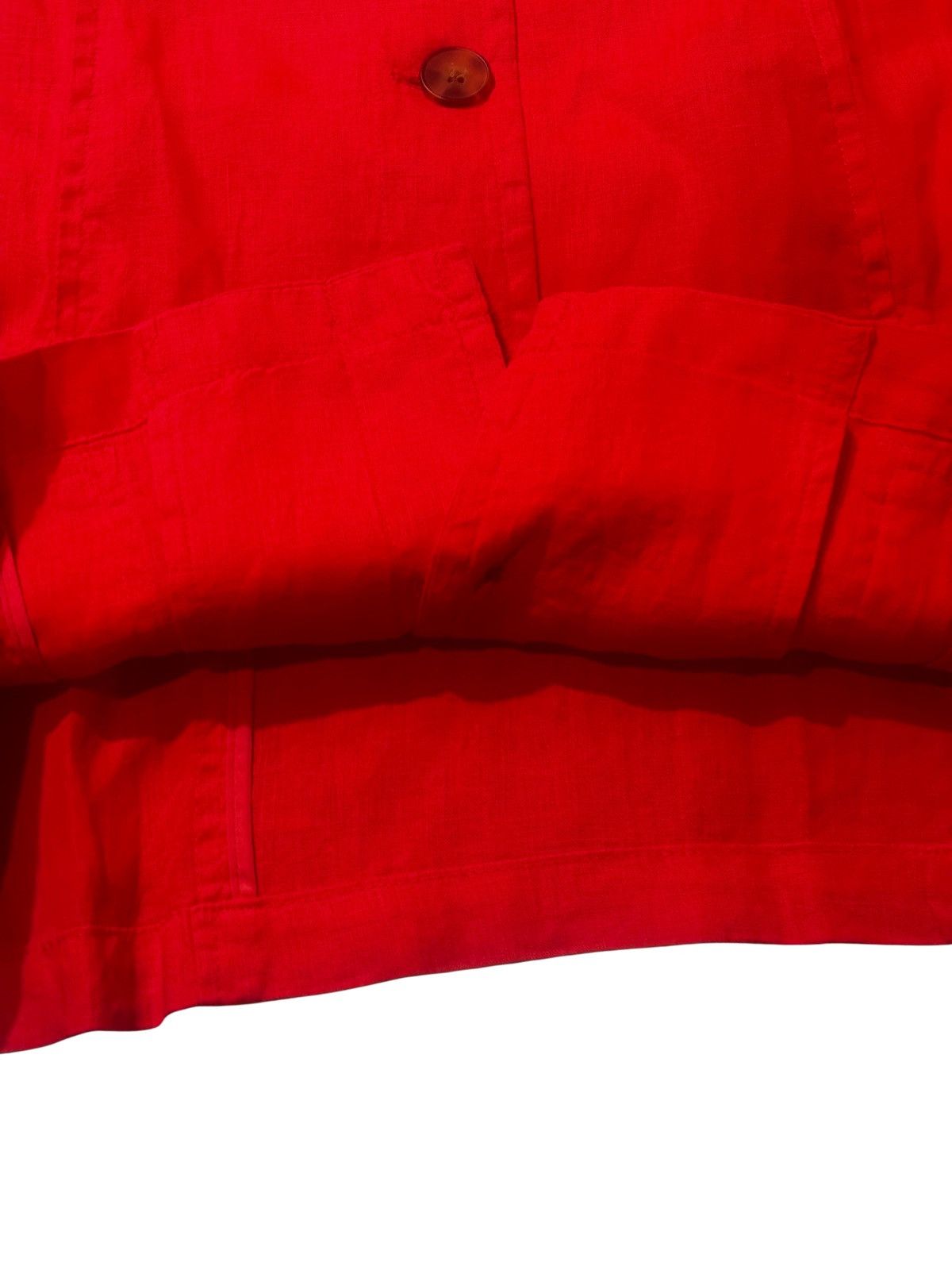 Coldwater Creek Women’s red linen jacket.wj0313 Size M / US 6-8 / IT 42-44 - 8 Thumbnail