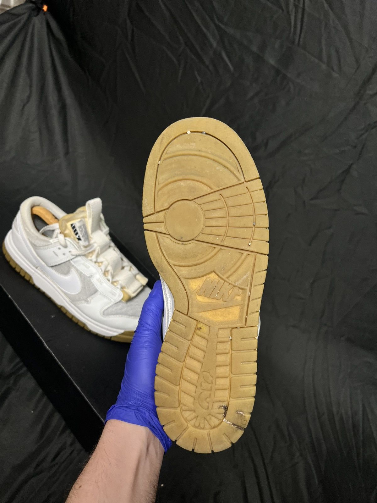 Nike Nike Dunk Low SE White / Sail Gum Retro Jumbo Size US 10 / EU 43 - 10 Thumbnail