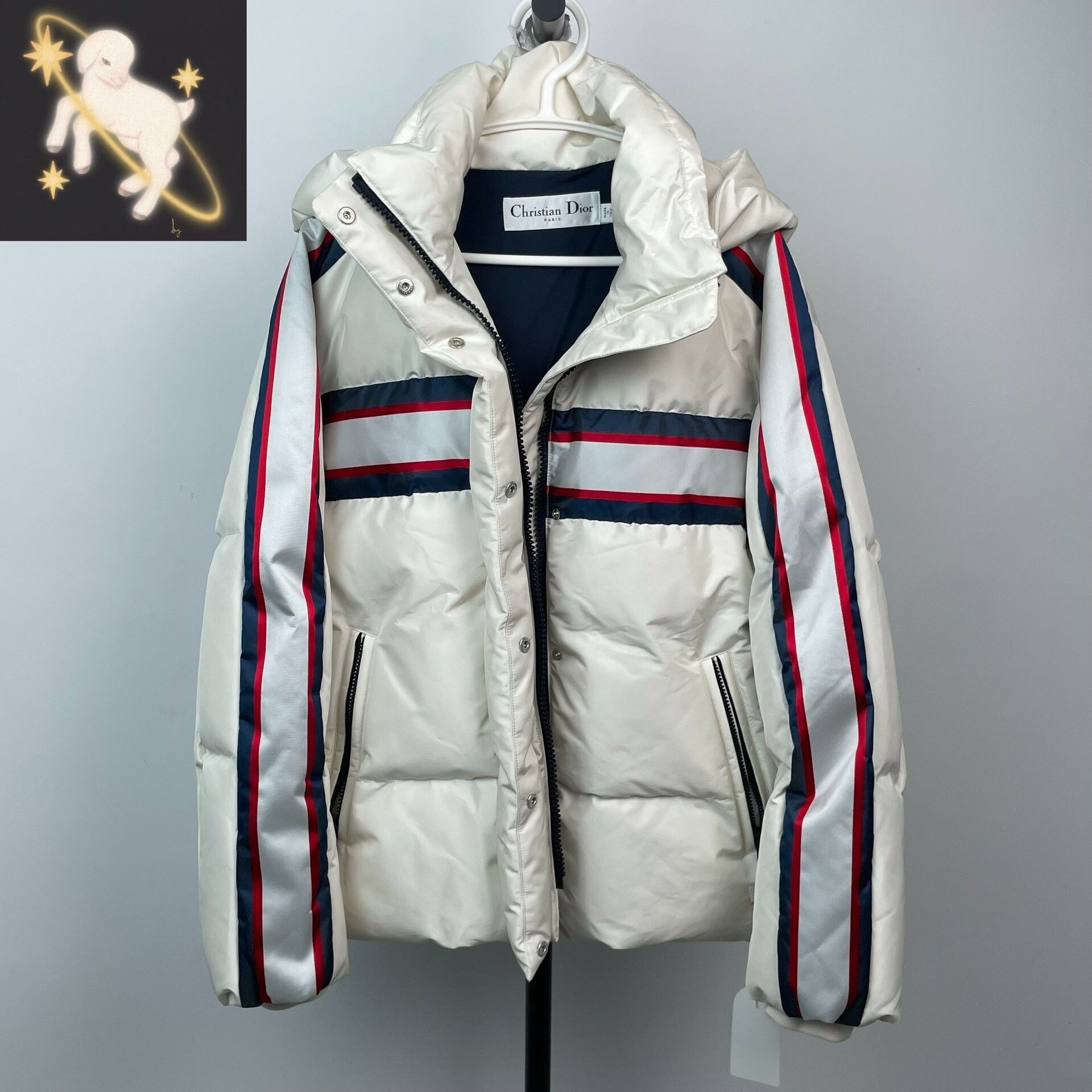 Dior Dior Reflective White Heavy Coat S Men Size US S / EU 44-46 / 1 - 1 Thumbnail