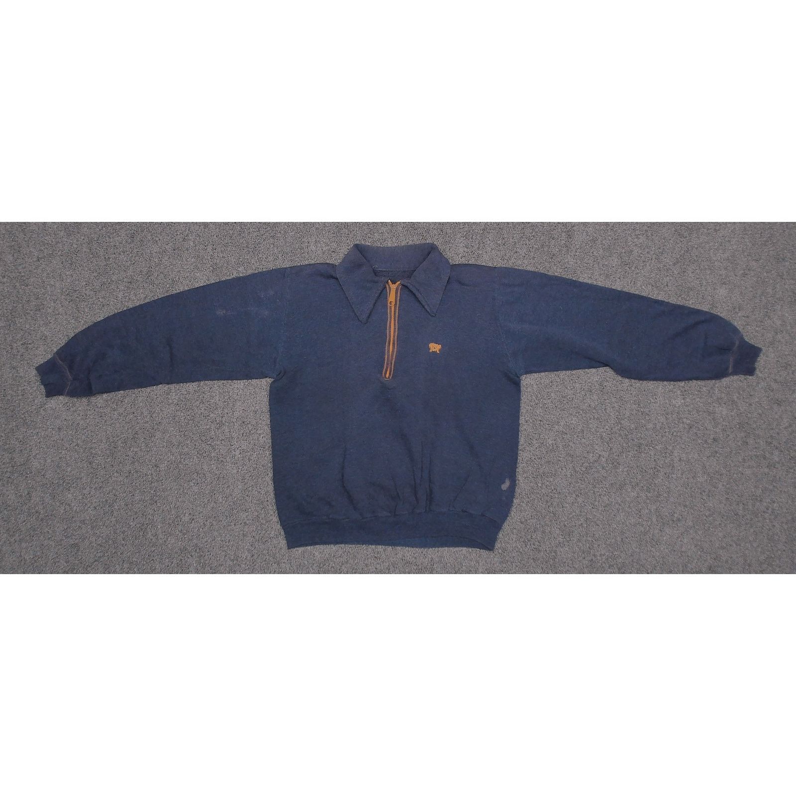 Sears Sears VTG 1970s Boxy Cropped Hands Off 1/4 Zip Sweatshirt Size US M / EU 48-50 / 2 - 5 Thumbnail