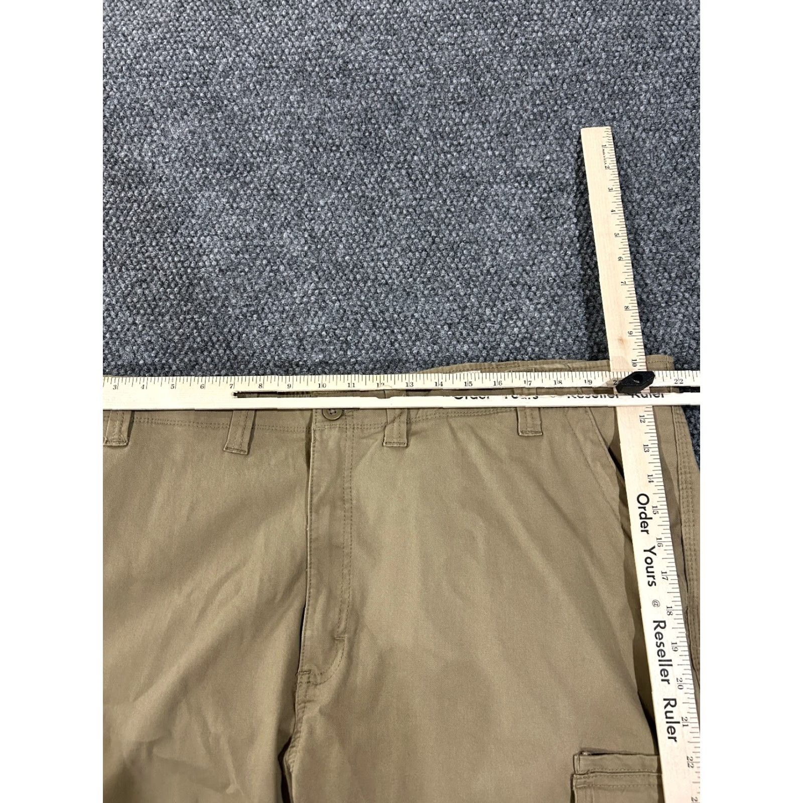 Wrangler Wrangler Cargo Pants Mens 44x32 Beige Regular Relaxed Straight Cargo Pocket Cotton Spandex Workwear Casual Pockets Size US 44 / EU 60 - 5 Thumbnail