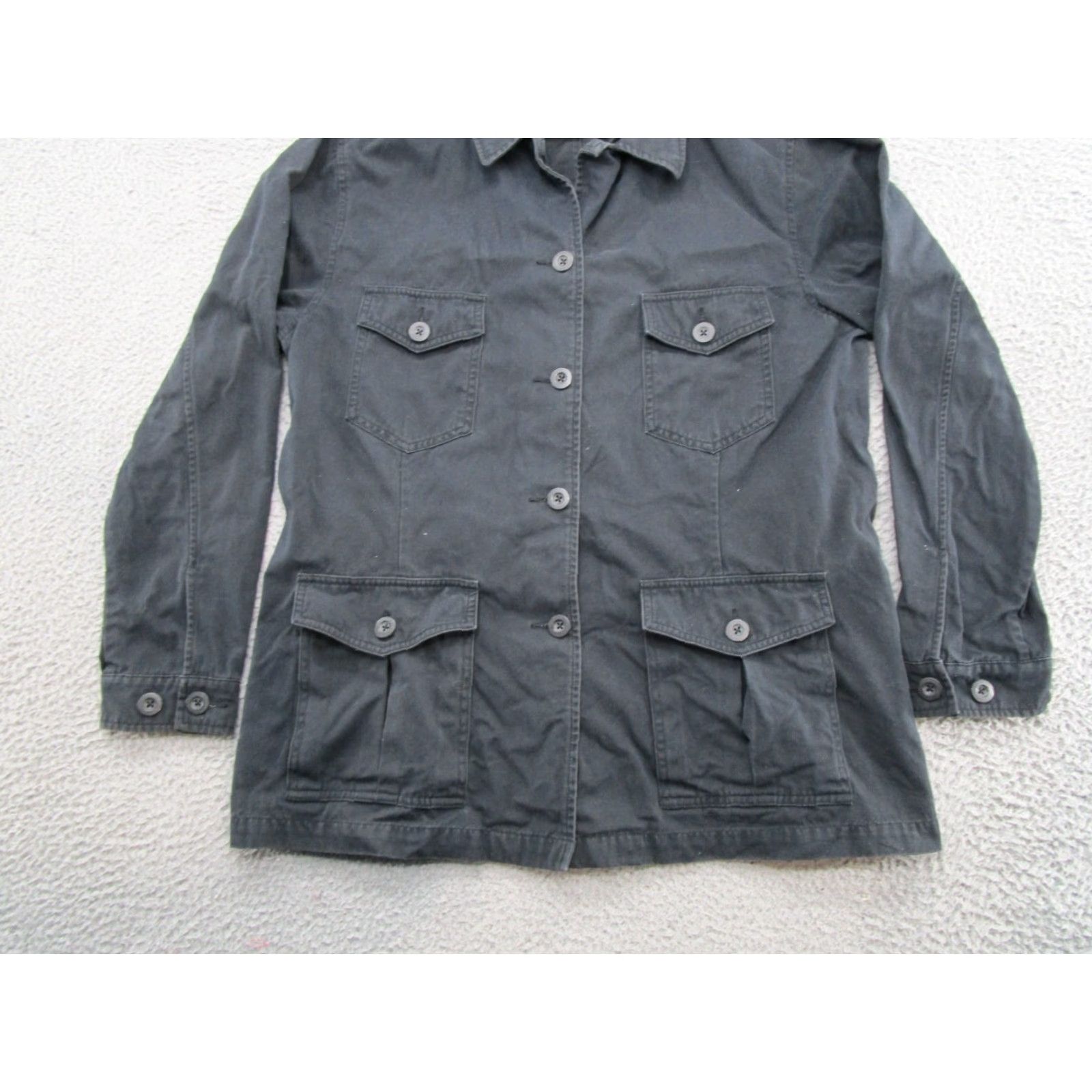 Eddie Bauer VINTAGE Eddie Bauer Jacket Black Canvas Button Up Women L Size Size L / US 10 / IT 46 - 2 Thumbnail