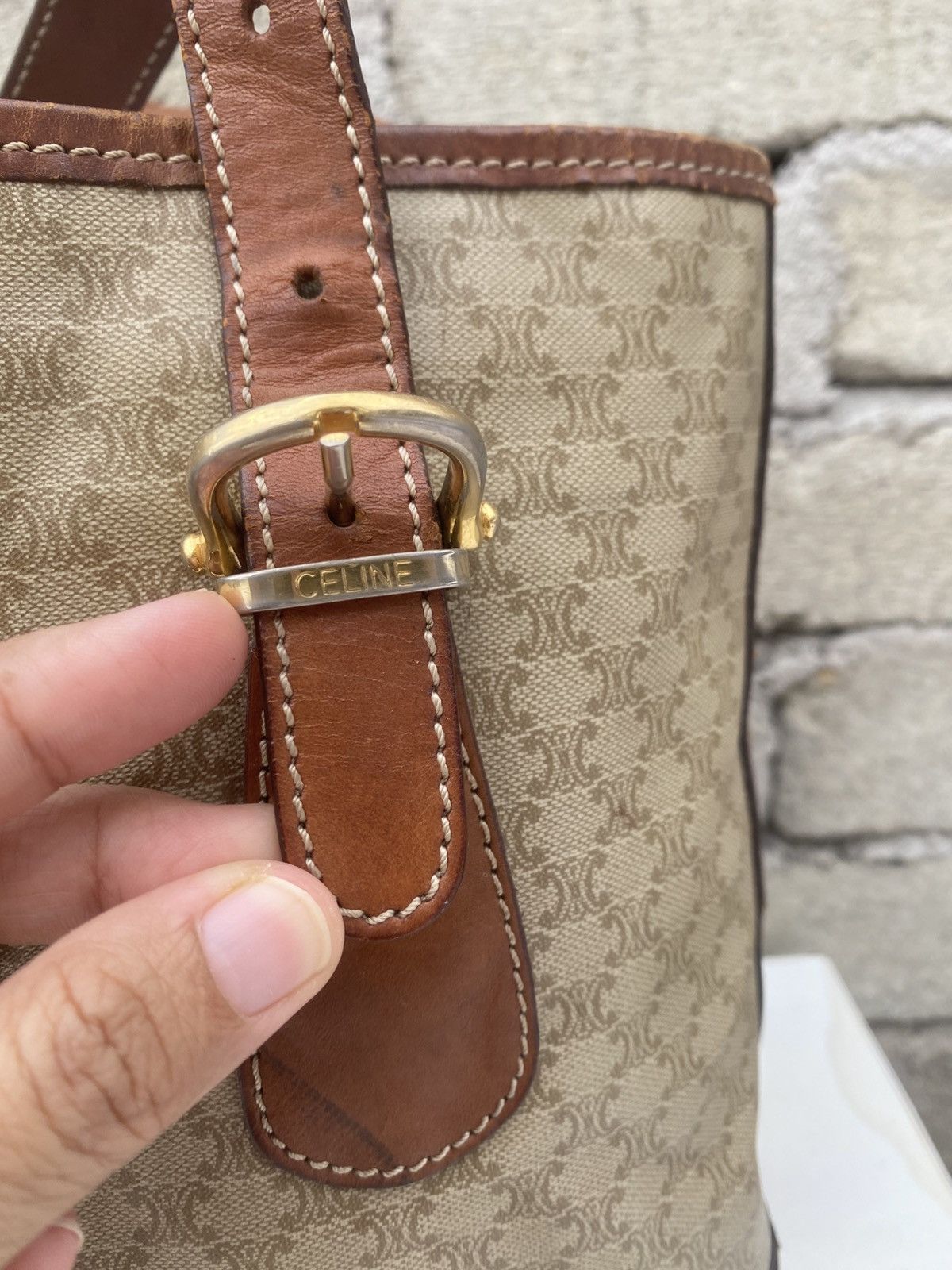 Celine Rare CELINE Monogram Handle Bag Size ONE SIZE - 9 Thumbnail