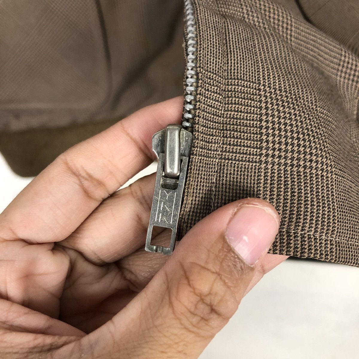Issey Miyake 📌Vintage Bomber Jacket Jac Blanket Check Tartan Size US L / EU 52-54 / 3 - 17 Thumbnail