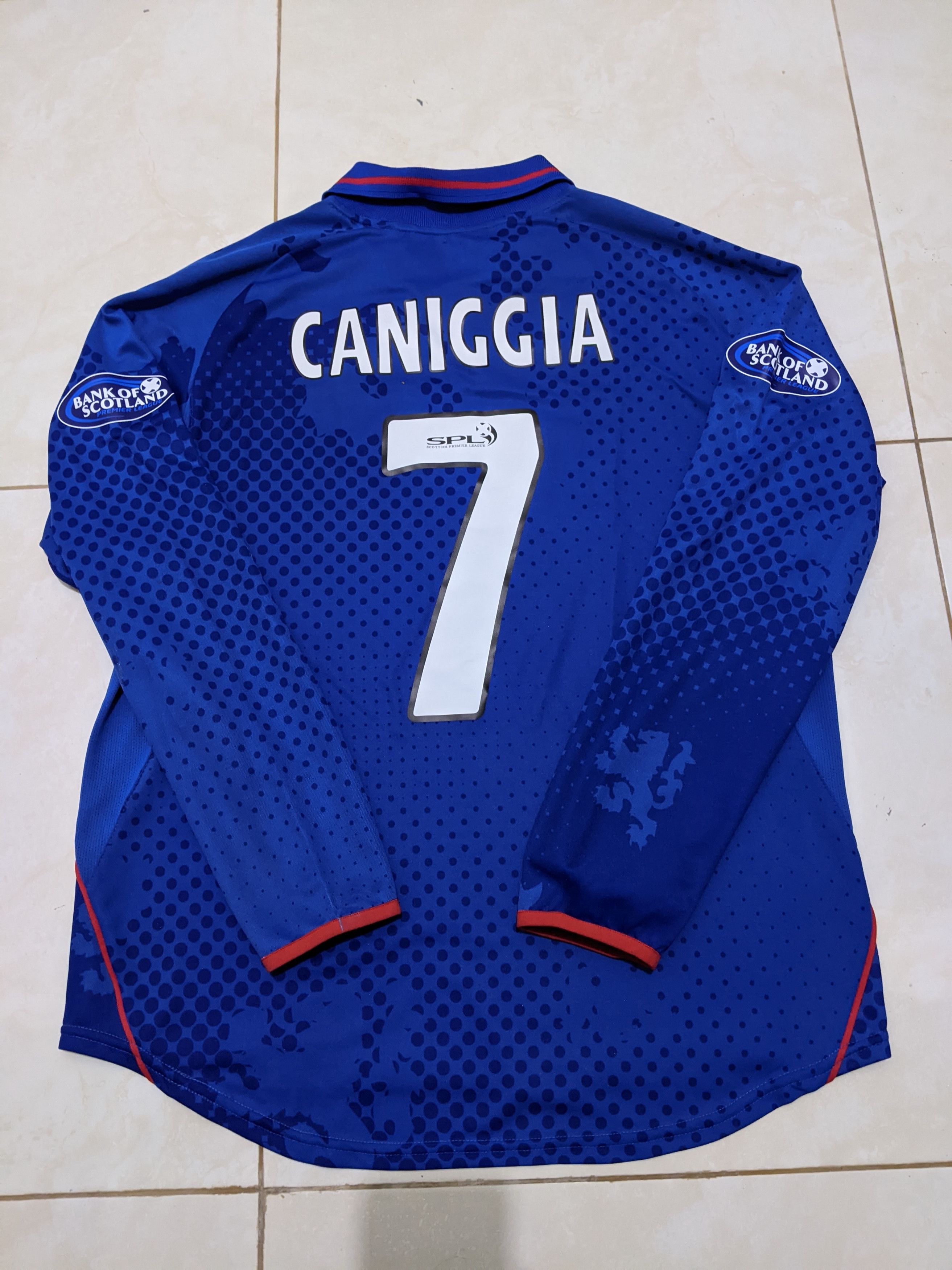 Nike Rangers home 2002-03 CANIGGIA Jersey football shirt Size US L / EU 52-54 / 3 - 2 Thumbnail
