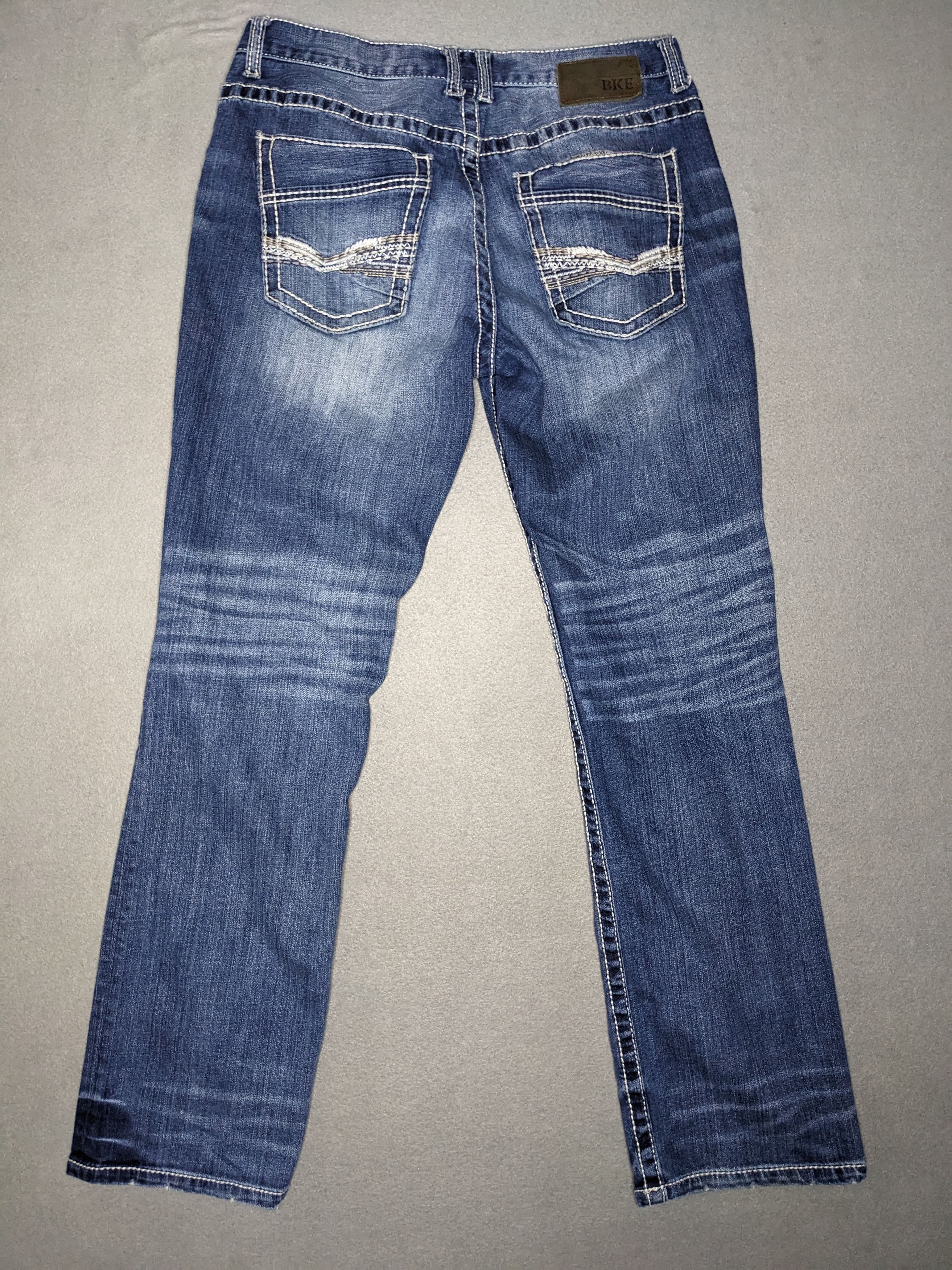 Buckle Black Buckle BKE Jake Straight Jeans 32x32 Denim Thick Stitch Size US 32 / EU 48 - 7 Thumbnail