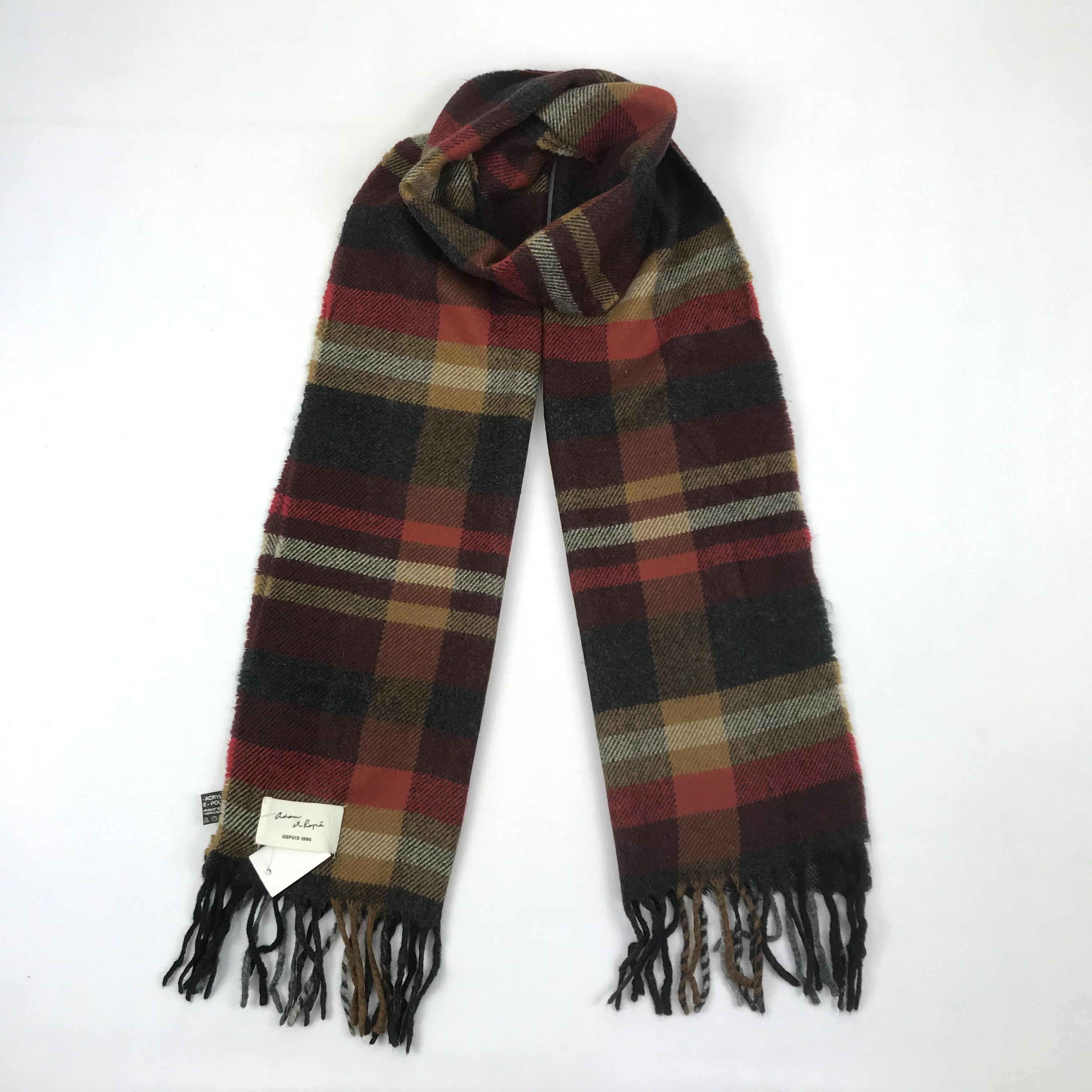 ADAM ET ROPE Vintage Adam et Rope Scarf Muffler Wool Cashmere Scarves Size ONE SIZE - 1 Thumbnail