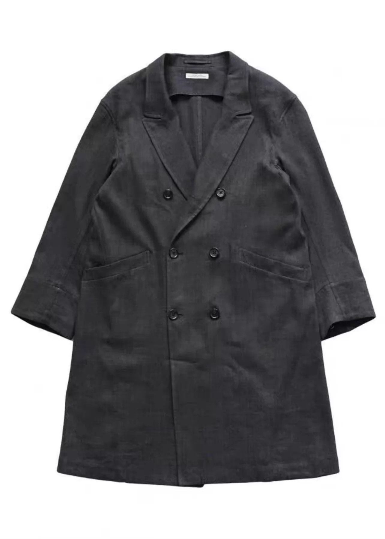 ジャケット・アウター OLD JOE DOUBLE BREASTED OVER COAT OLD JOE Belted Double Breasted Duster Coat Herringbone