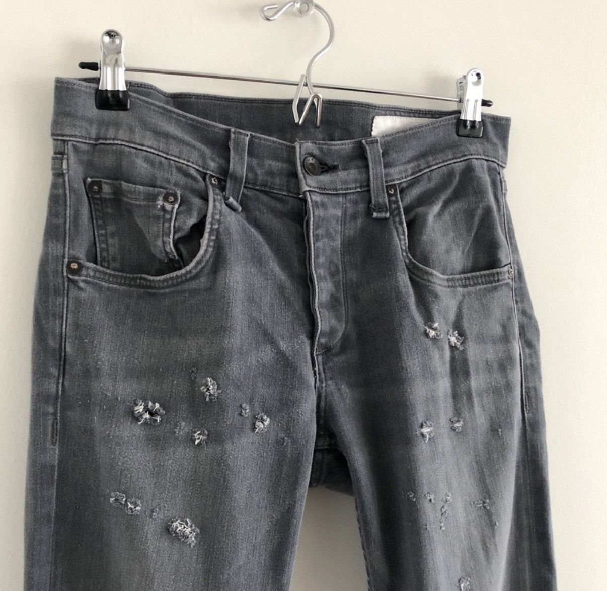 Rag & Bone Silver Fit 1 Skinny Jeans Size US 30 / EU 46 - 3 Thumbnail
