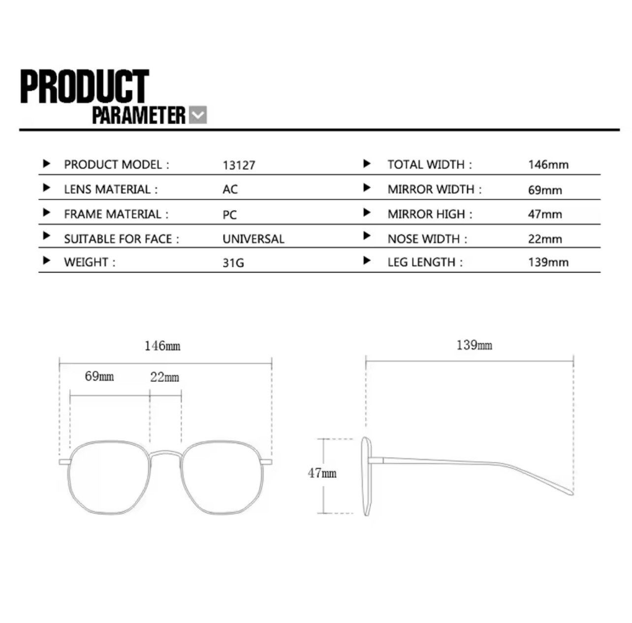 Other Retro Cat Eye Sunglasses Black Frame Brown Lens Y2K Women Size ONE SIZE - 4 Thumbnail