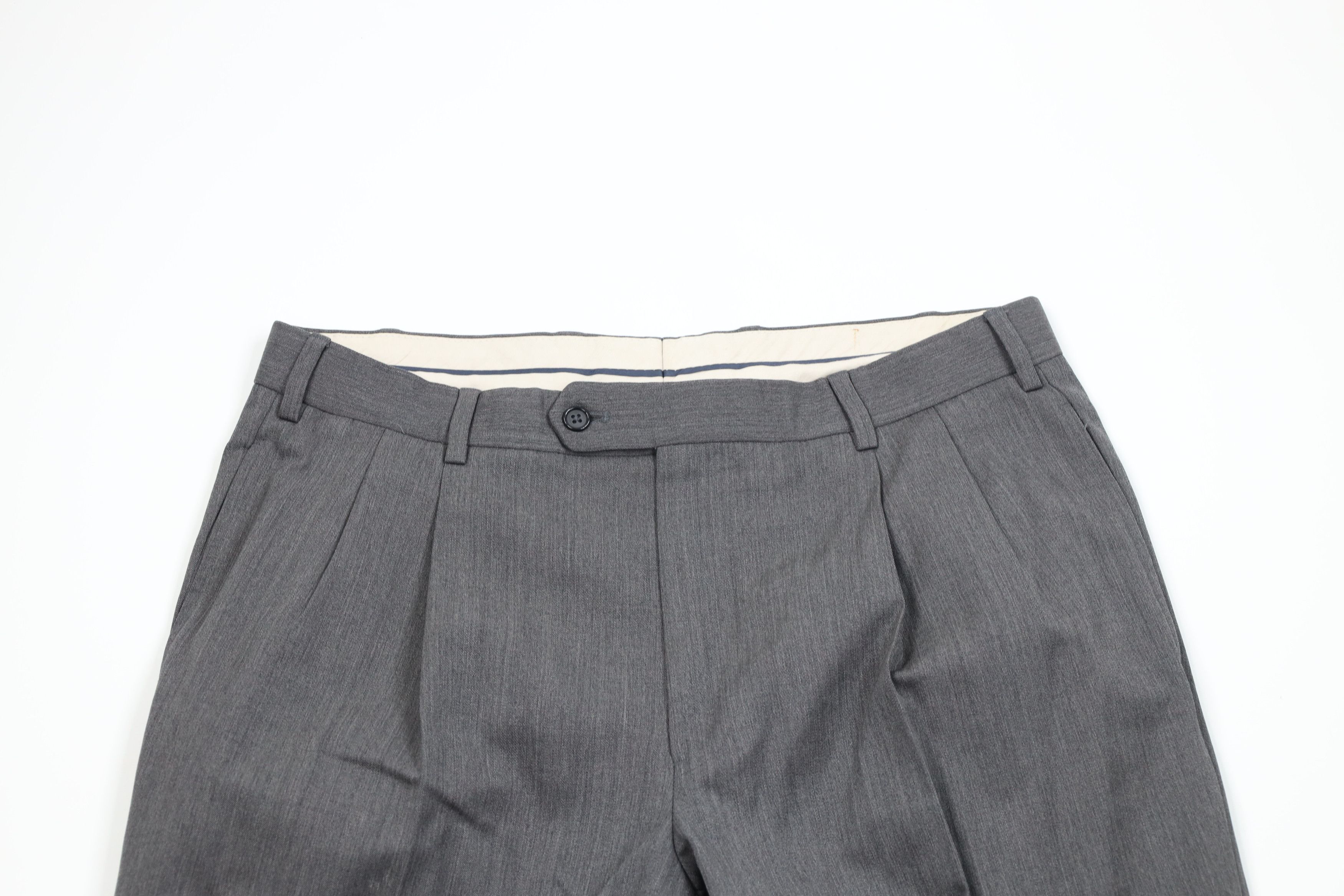 Brooks Brothers Vintage 90s Brooks Brothers Pleated Cuffed Chino Pants Size US 34 / EU 50 - 2 Thumbnail
