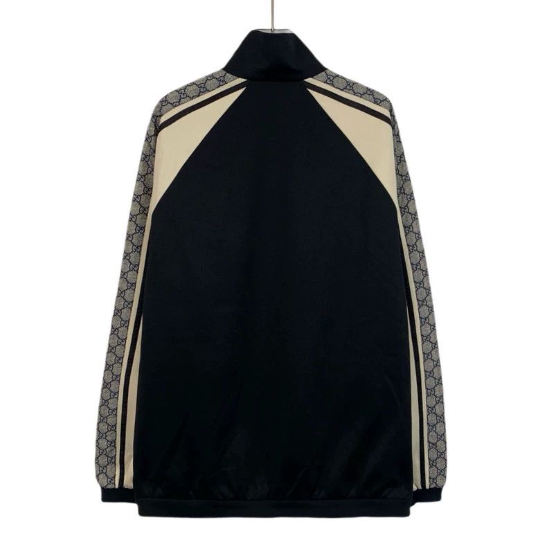 Gucci Gucci Color block side logo printed lapel zipper jacket 250 Size US S / EU 44-46 / 1 - 2 Thumbnail
