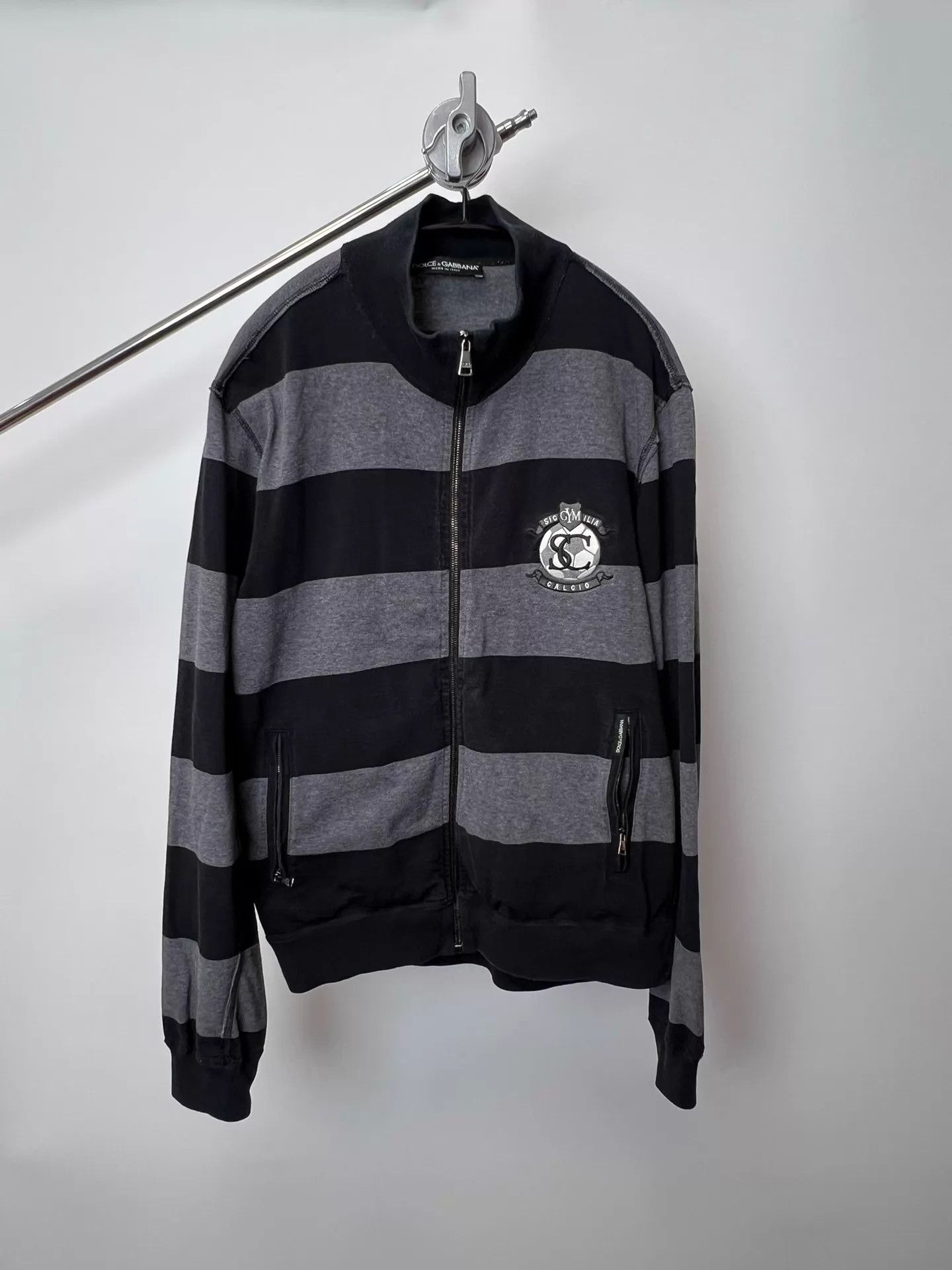 Dolce & Gabbana dolce&gabbana football embroidered strip zip hoodie Size US M / EU 48-50 / 2 - 1 Thumbnail