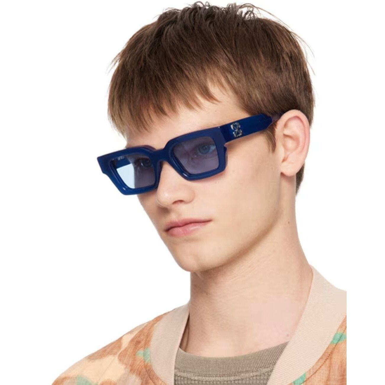 Off-White NEW OFF-WHITE OERI126S24PLA0014540 Virgil Blue Size ONE SIZE - 6 Thumbnail