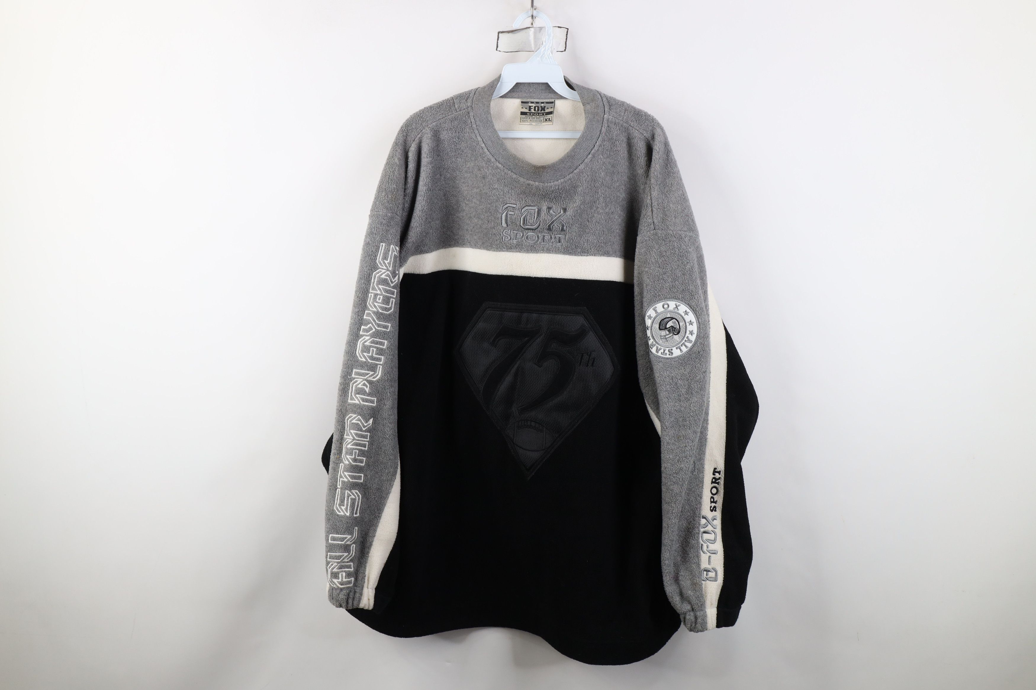 Vintage Vintage 90s Fox Sports Football Fleece Crewneck Sweater Size US XL / EU 56 / 4 - 1 Thumbnail