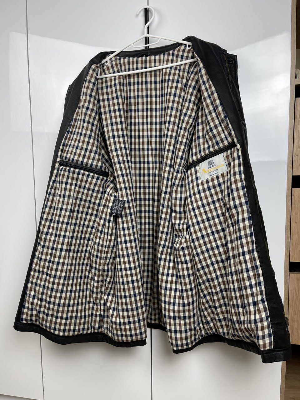 Aquascutum Aquascutum Vintage Leather Jacket Size US XL / EU 56 / 4 - 4 Thumbnail