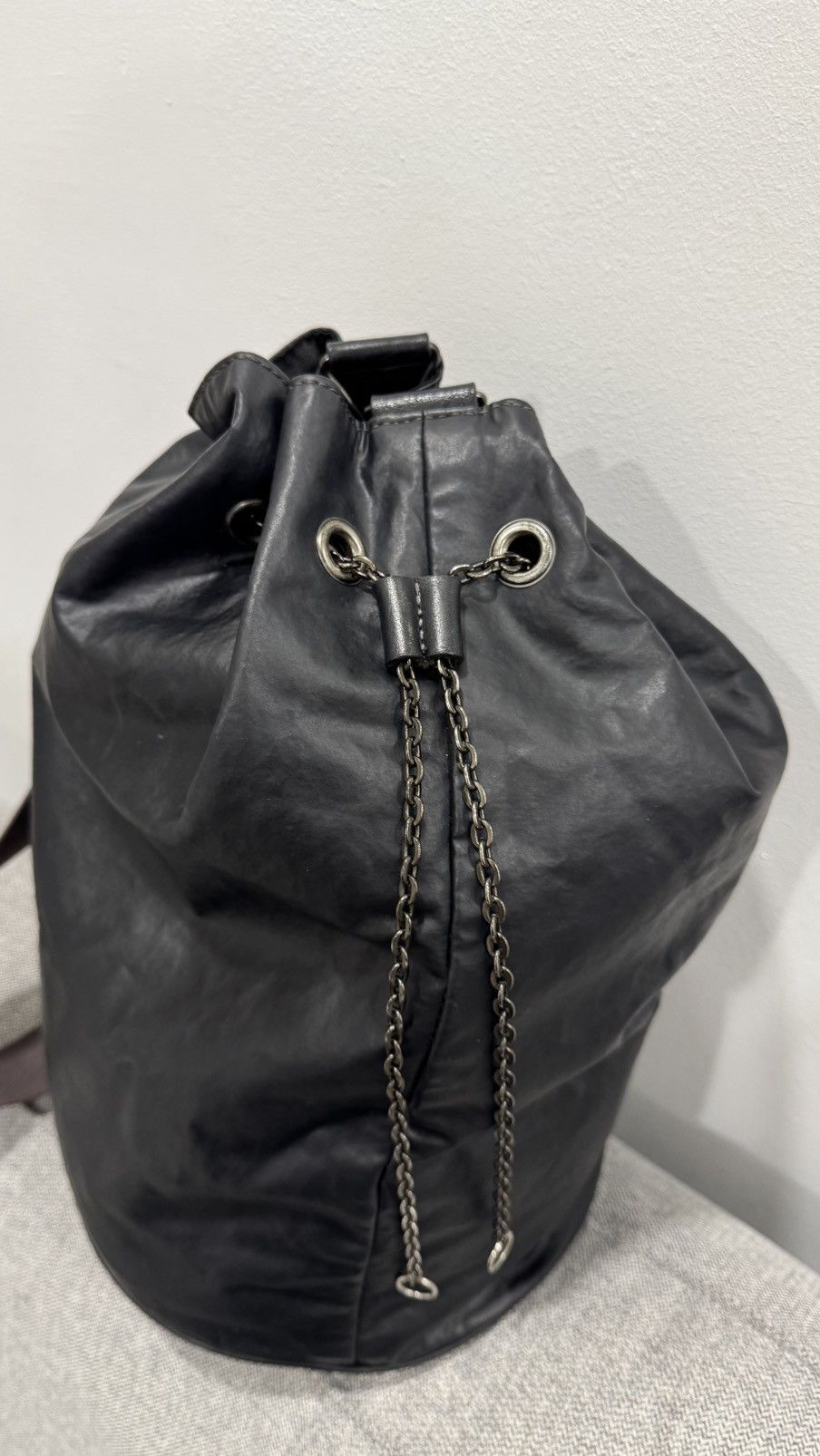 Jean Paul Gaultier Rare🔥 Jean Paul Gaultier Homme Crossbody Drawstring Bag Size ONE SIZE - 10 Thumbnail