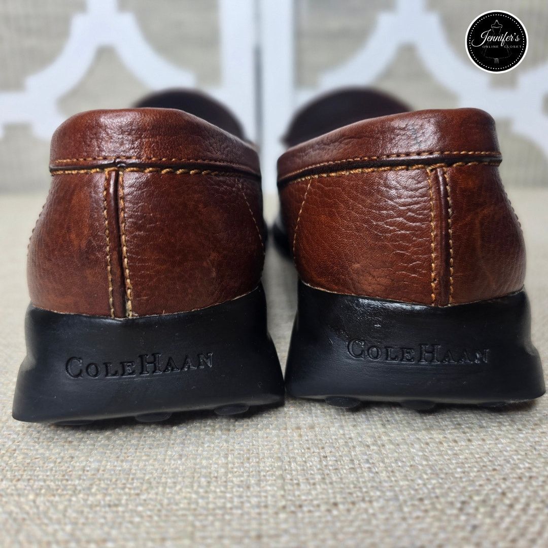 Cole Haan Cole Haan Country Men's Brown Pebbled Leather Loafers 10.5 Size US 10.5 / EU 43-44 - 5 Thumbnail