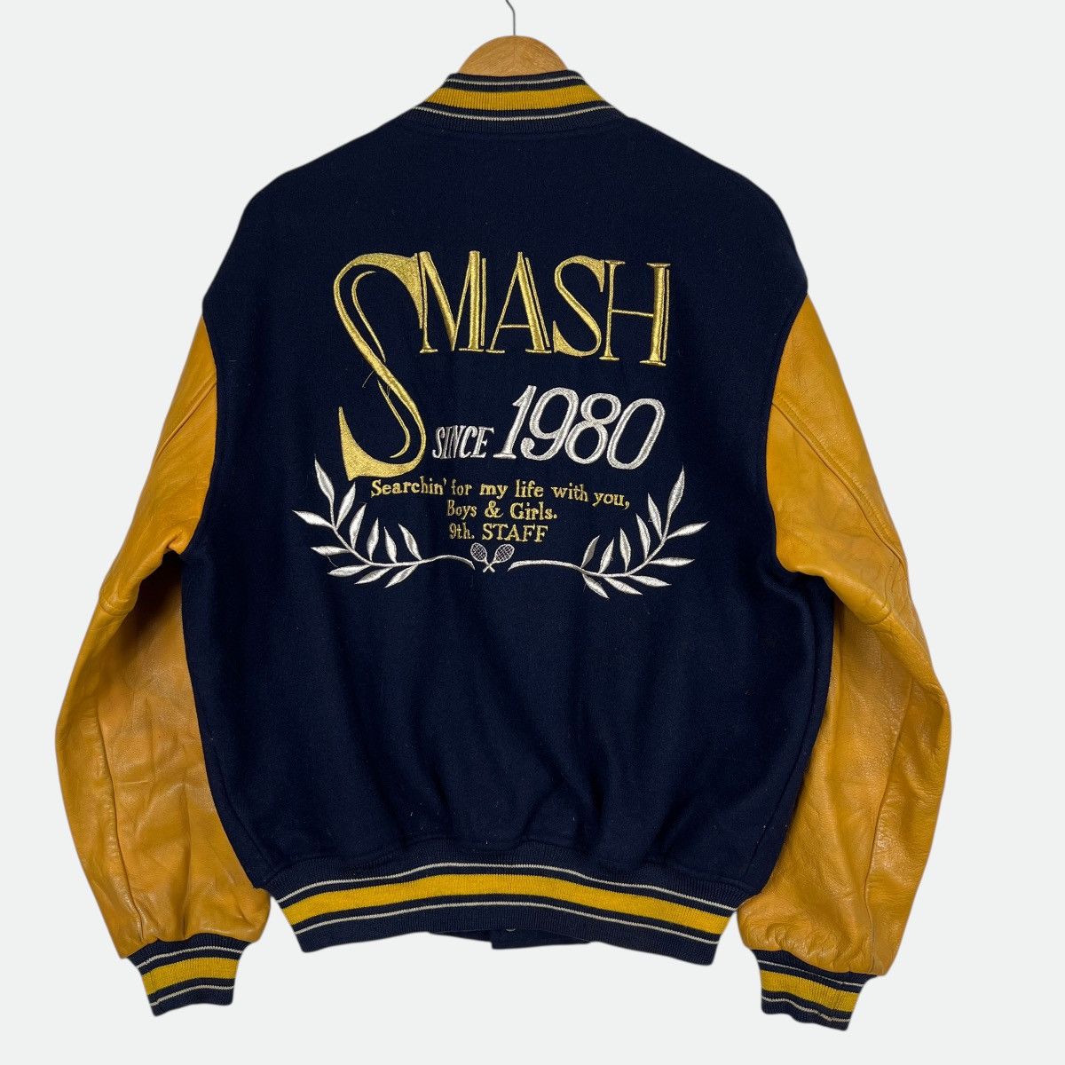 Japanese Brand 🔥 Vintage David WorkShot Varsity Stadium Bomber Jacket Size US L / EU 52-54 / 3 - 2 Thumbnail