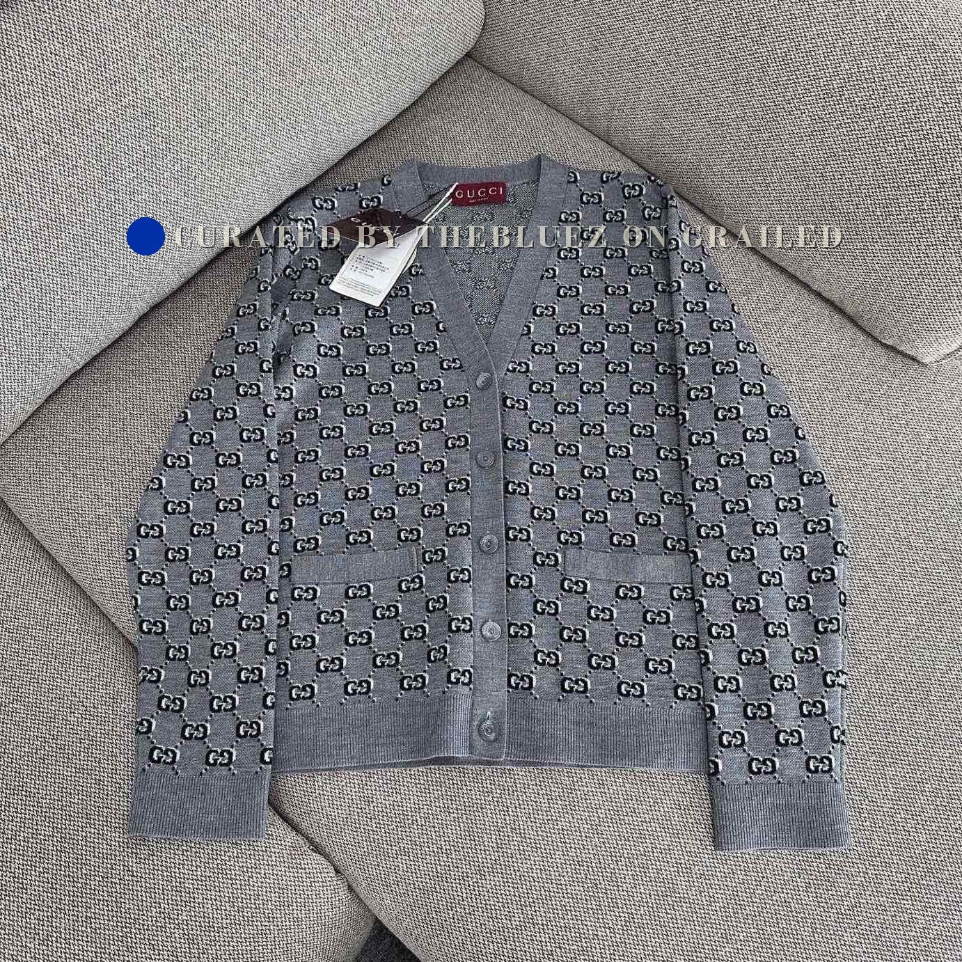 Gucci Gucci 25 New Logo Jacquard Knit Cardigan Size US M / EU 48-50 / 2 - 1 Thumbnail