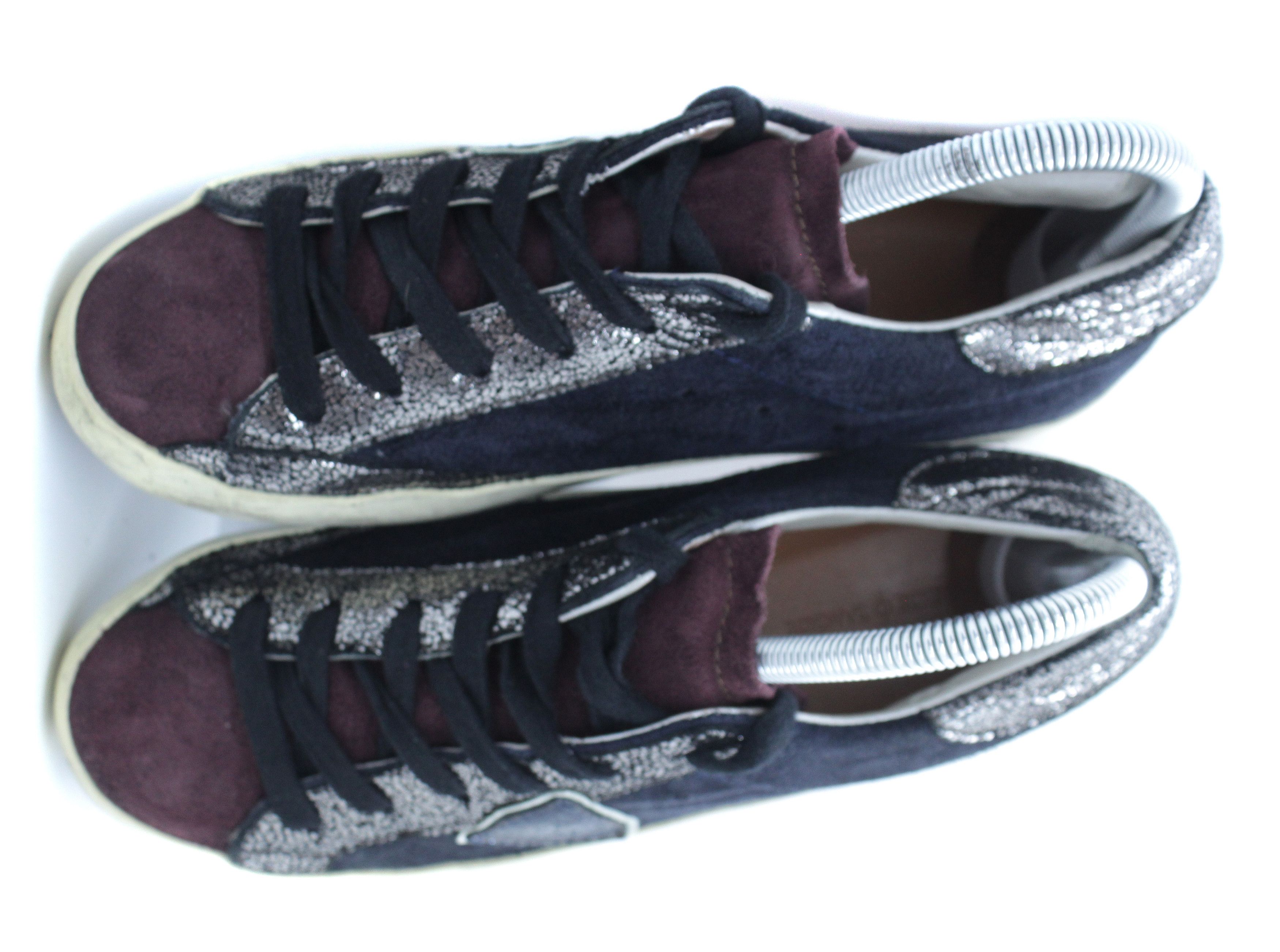Philippe Model PRSX Grunge Shine Suede Sneakers Size US 7 / IT 37 - 5 Thumbnail