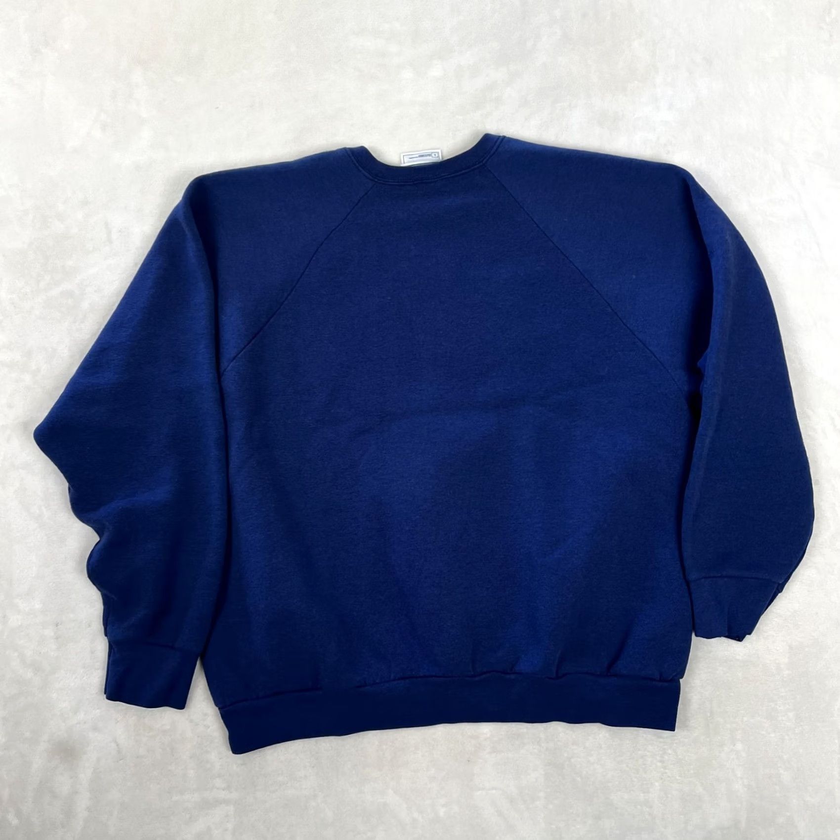 Fruit Of The Loom VINTAGE Fruit Of The Loom Raglan Sweatshirt Mens XL Blue Blank Fleece Crewneck Size US XL / EU 56 / 4 - 6 Thumbnail