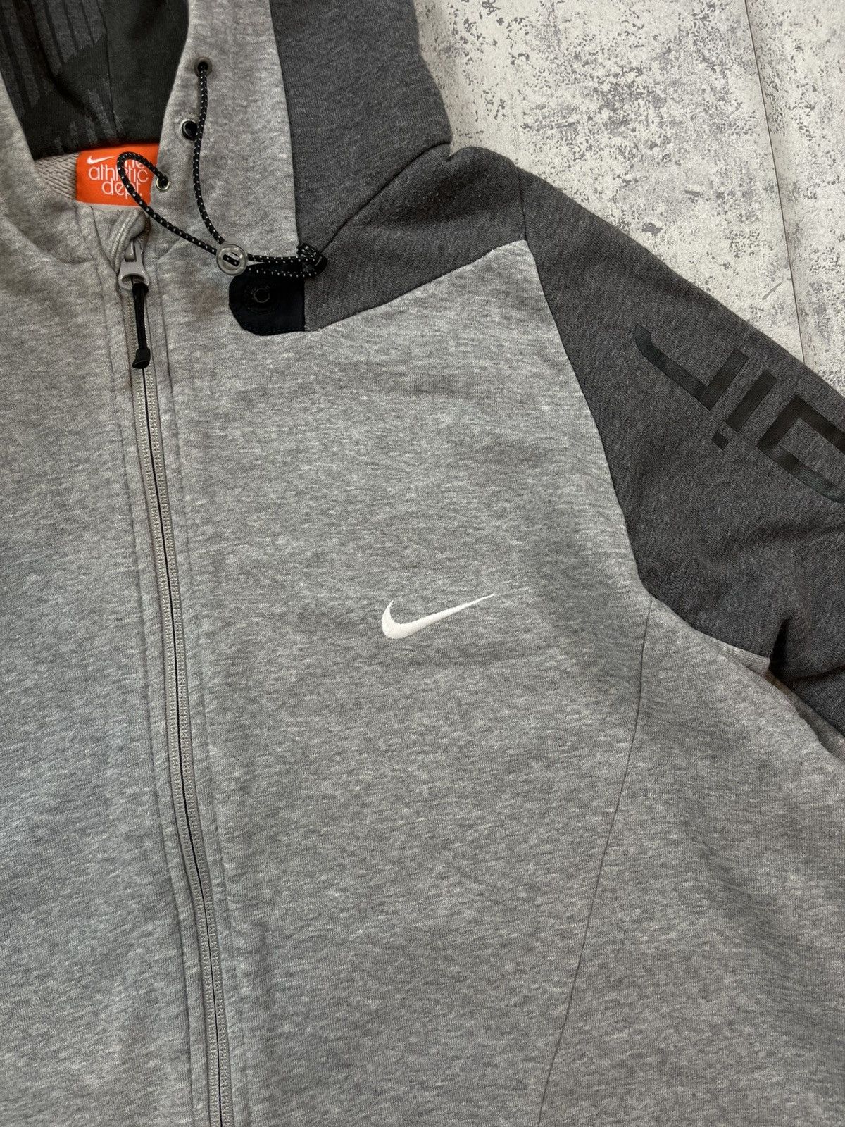 Nike 00’s NIKE AIR SLEEVE SPELLOUT LOGO SWOOSH RETRO ZIP HOODIE Size US M / EU 48-50 / 2 - 2 Thumbnail