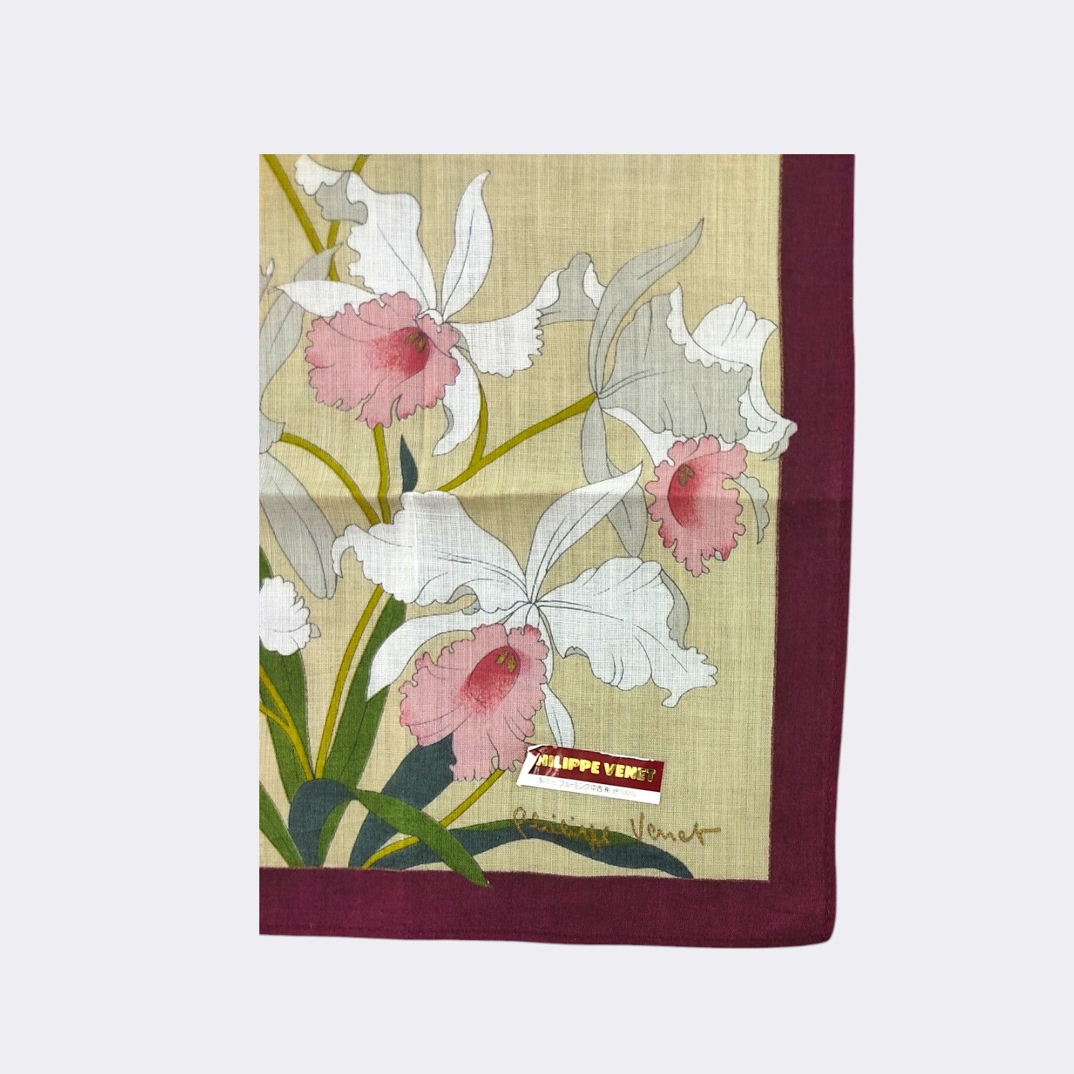 Japanese Brand Vintage Philippe Venet Handkerchief Neckerchief H469I Size ONE SIZE - 3 Thumbnail