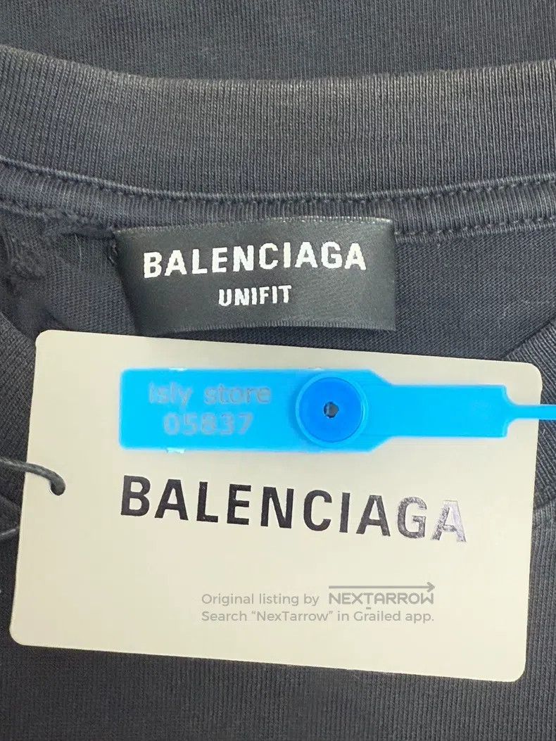 Balenciaga Balenciaga Letter Printed Pattern Ripped Round Neck T-Shir Size US XXS / EU 40 - 5 Thumbnail