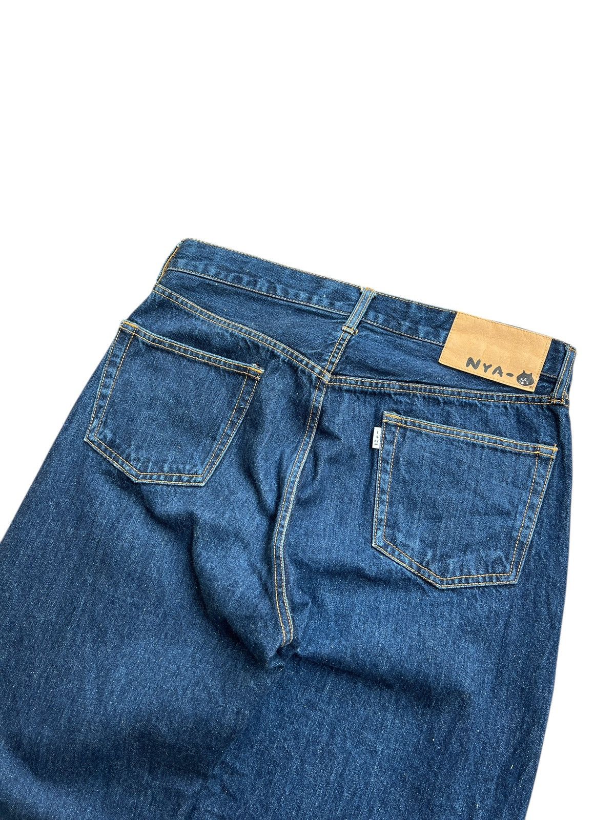 Ne-Net Ne-Net Embroidery Cat Indigo Jeans Size US 32 / EU 48 - 6 Thumbnail