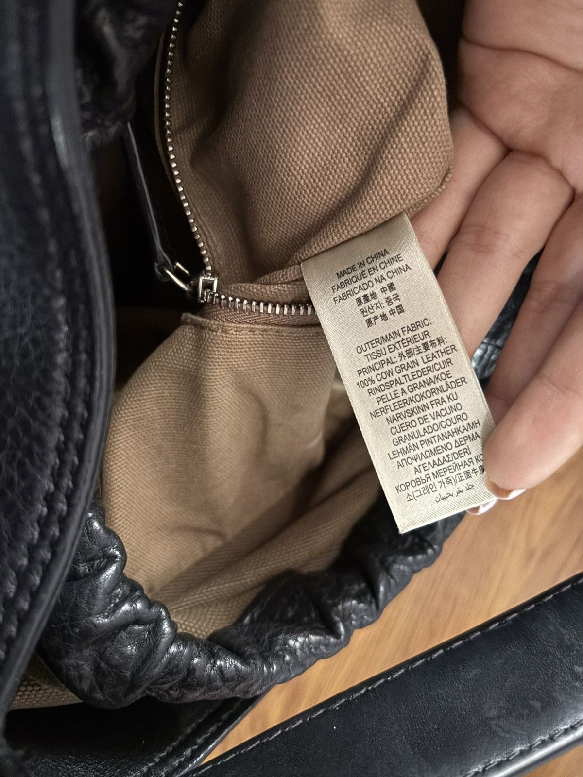 Burberry Burberry Black Leather Hobo Bag Authentic Vintage Nova Check Size ONE SIZE - 6 Thumbnail