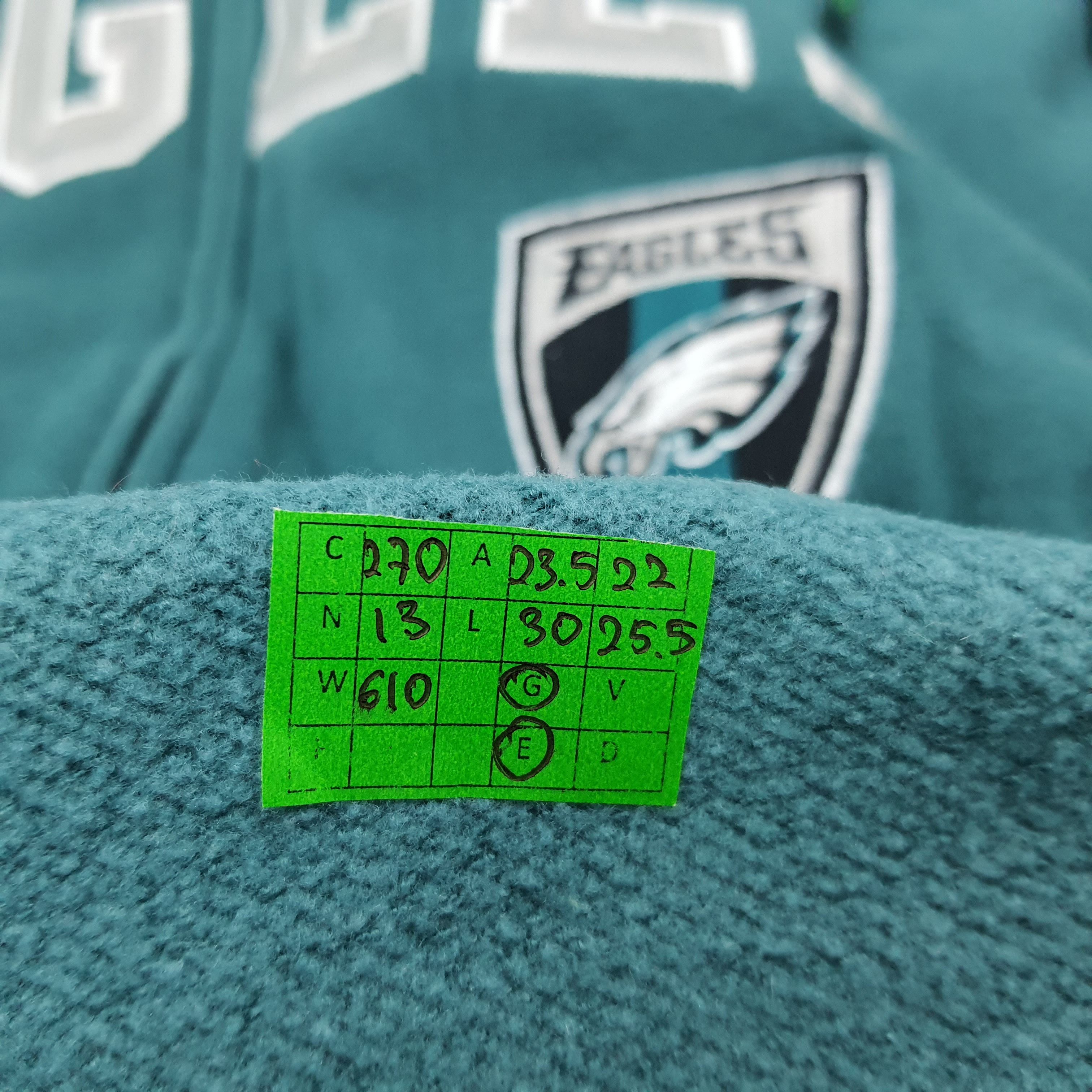 NFL Vintage NFL Eagle Sports Team Zipper Hoodie C270N13 Size US L / EU 52-54 / 3 - 11 Thumbnail