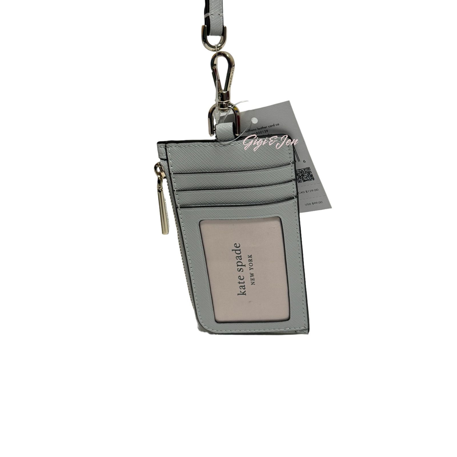 Kate Spade Kate Spade Staci Card Case Lanyard Stone path New Size ONE SIZE - 4 Thumbnail