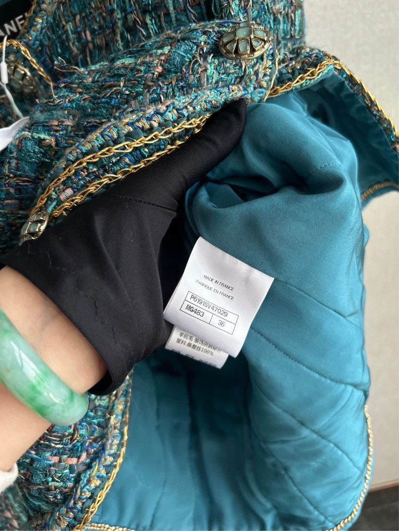 Chanel Chanel Egyptian series peacock blue and green coat Size XS / US 0-2 / IT 36-38 - 6 Thumbnail