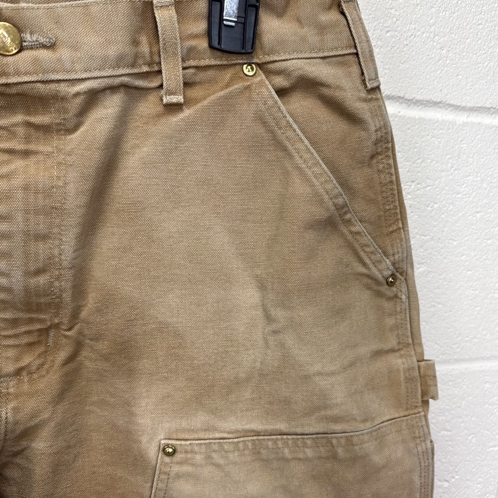 Carhartt VINTAGE Carhartt Double Knee Carpenter Pants Men 36x30 Brown Canvas Workwear 90s USA Size US 36 / EU 52 - 3 Thumbnail