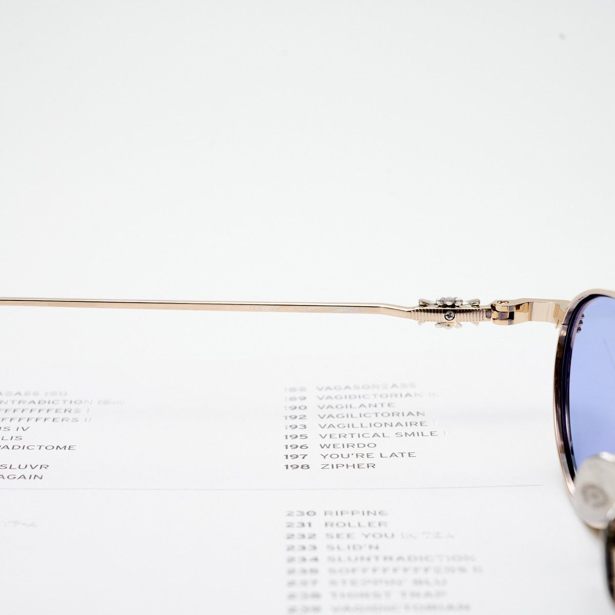 Chrome Hearts CHROME HEARTS CLITORIAL SHINY SILVER/ GOLD PLATED SUNGLASSES Size ONE SIZE - 5 Thumbnail