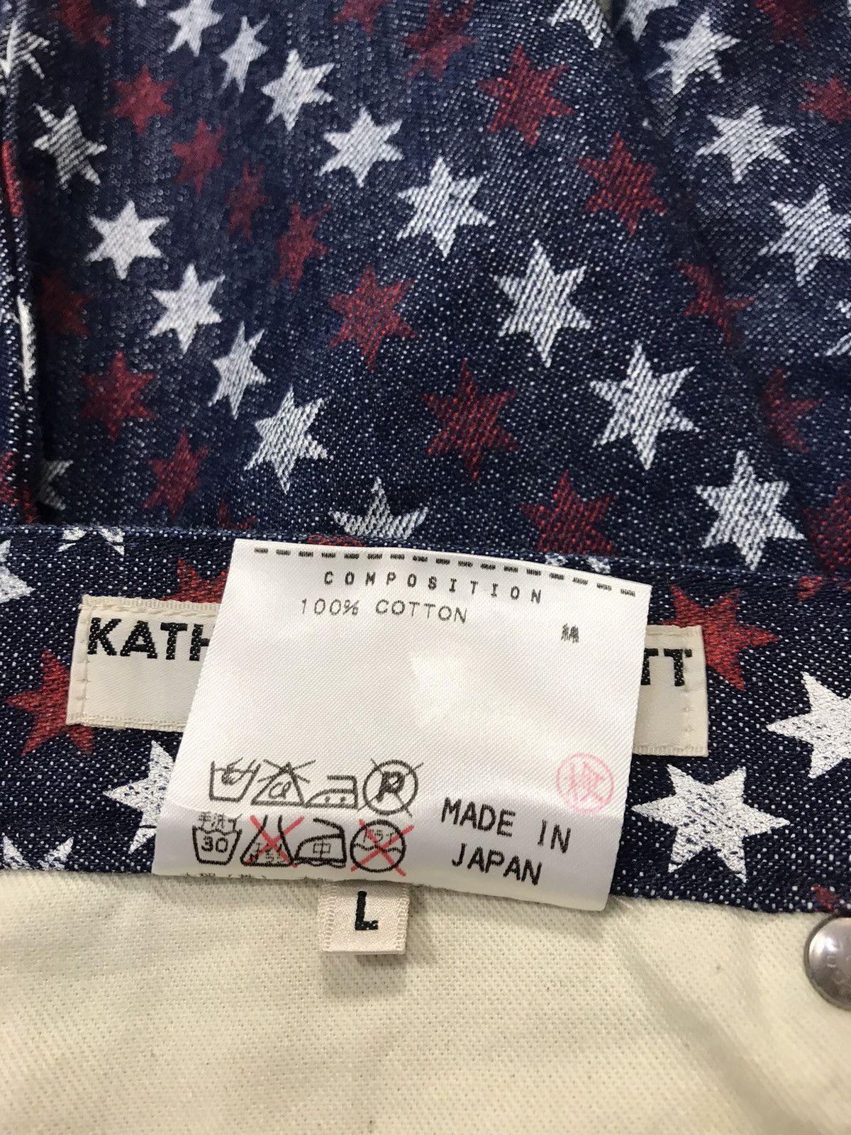Katharine Hamnett London Katherine Hamnett London Indigo Denim Pant Star Over Printed Size 32" / US 10 / IT 46 - 7 Thumbnail