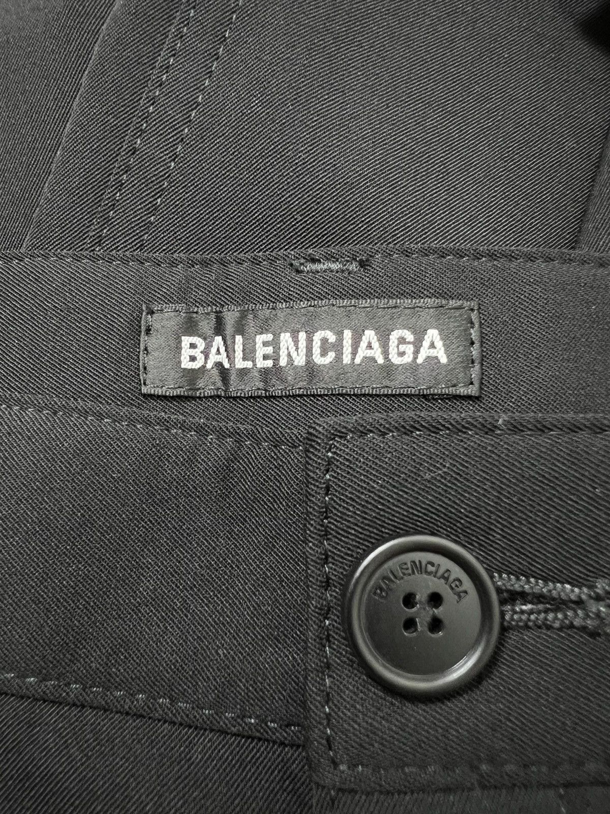 Balenciaga Balenciaga - S/S 21’ - Wide Leg Wool Slacks Size US 30 / EU 46 - 10 Thumbnail