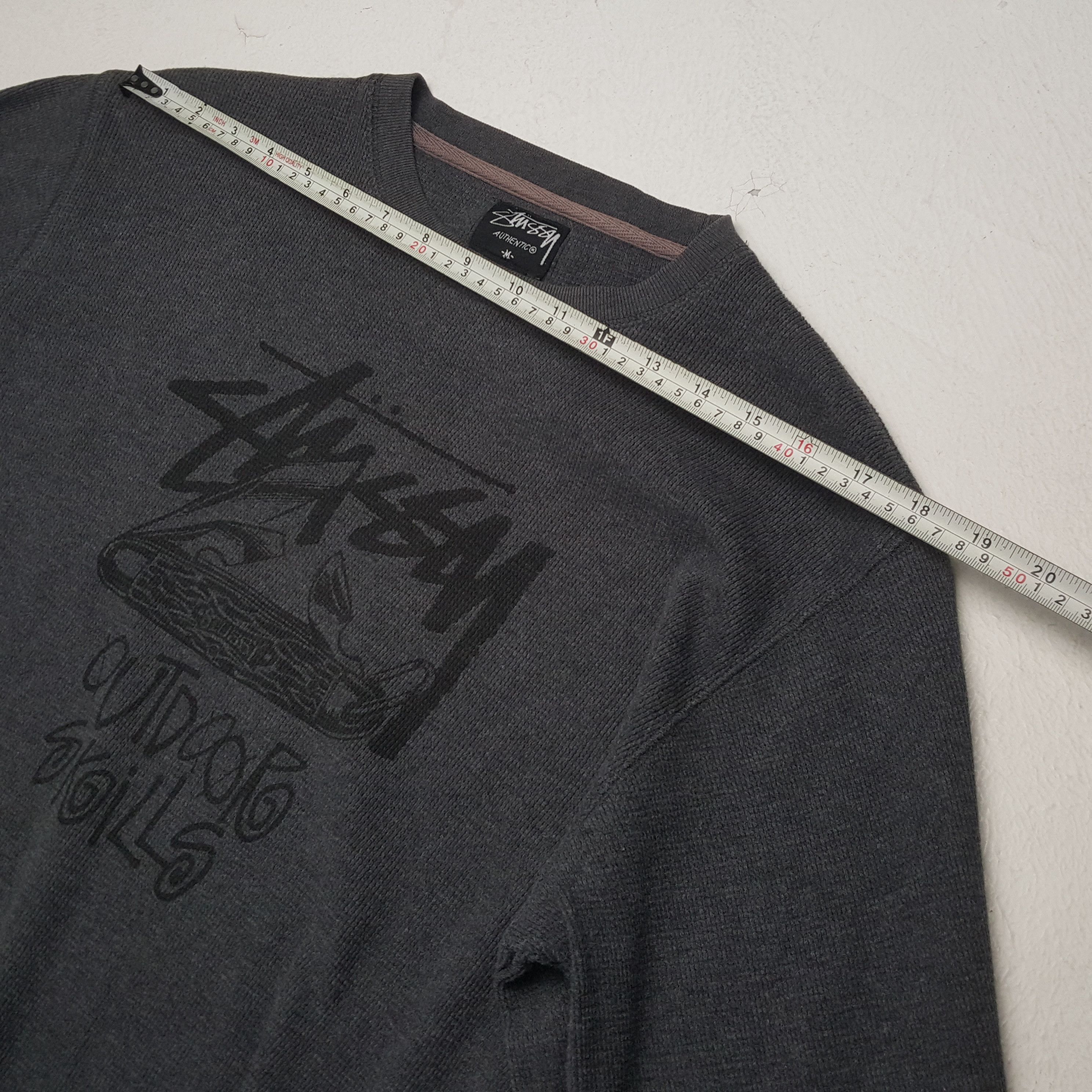 Stussy × Vintage STUSSY Streetwear Skateboard Center Design Sweatshirt Size US M / EU 48-50 / 2 - 5 Thumbnail
