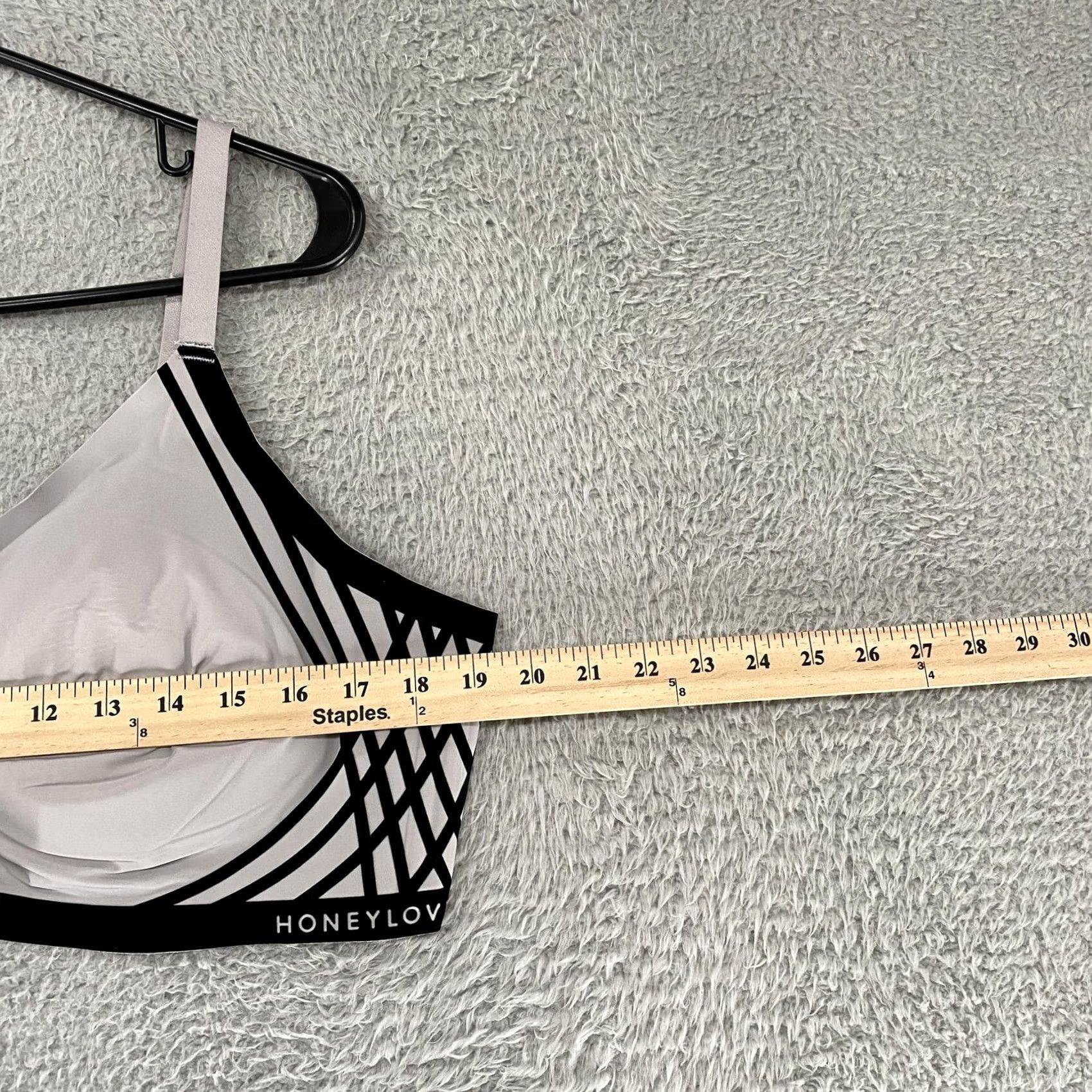 Silhouette Honeylove Silhouette Bra Womens 3X Gray Wire Free Lightweight Smoothing Size ONE SIZE - 5 Thumbnail