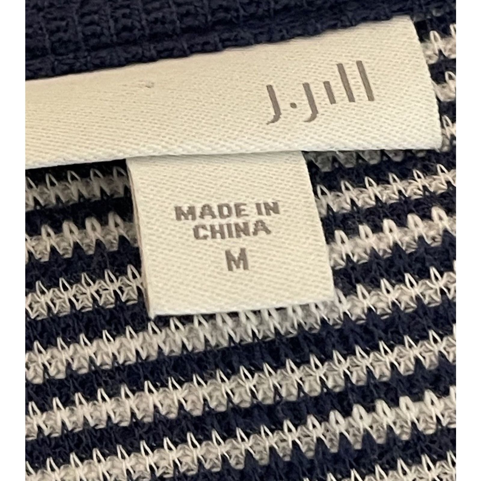 J. Jill J JILL Long Sleeve Striped Pullover Top Blue Women’s Medium Size M / US 6-8 / IT 42-44 - 6 Thumbnail