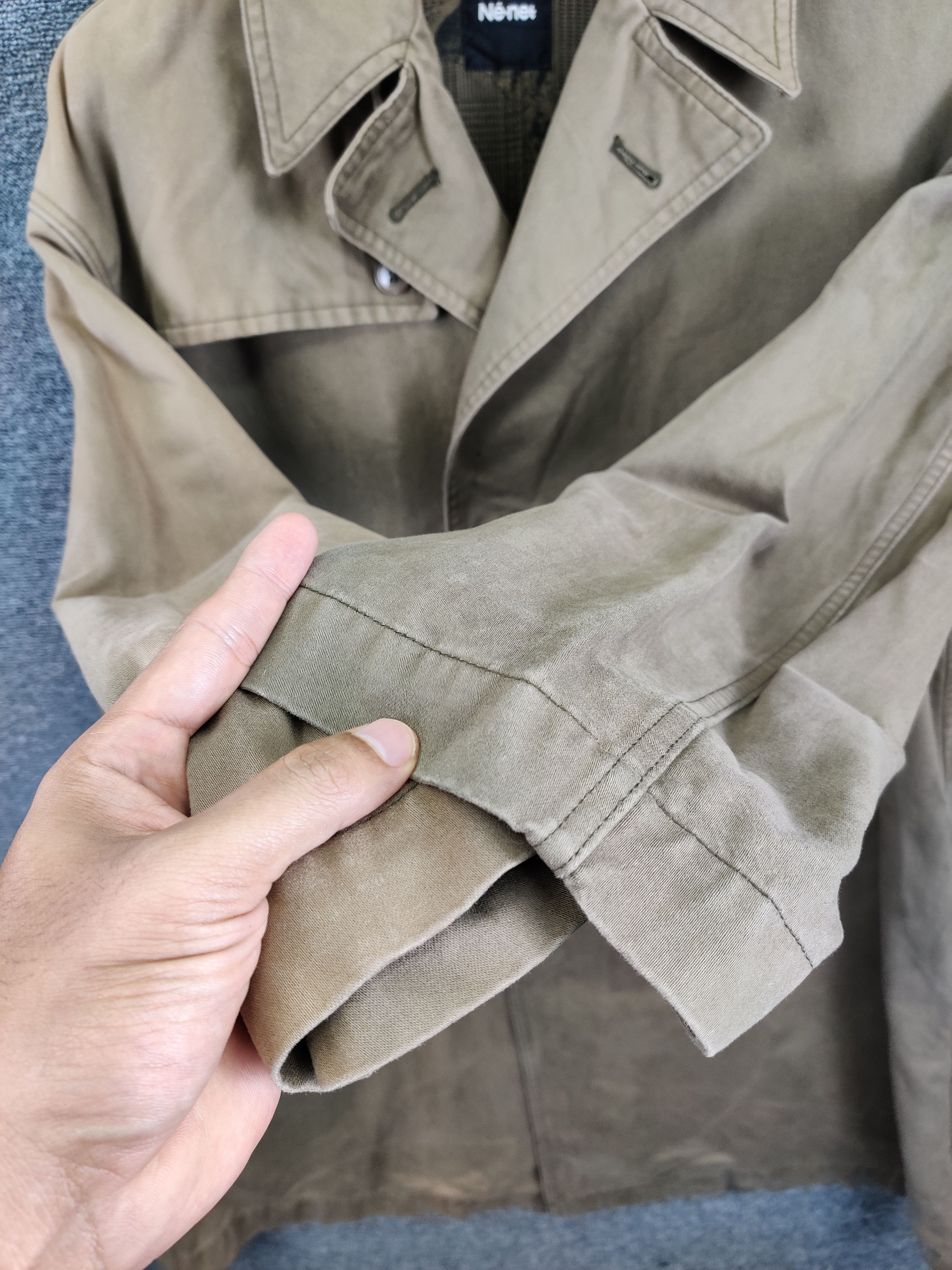 Ne-Net Vintage Ne-Net Double Breasted Sun Faded Trench Coat Size US XL / EU 56 / 4 - 18 Thumbnail