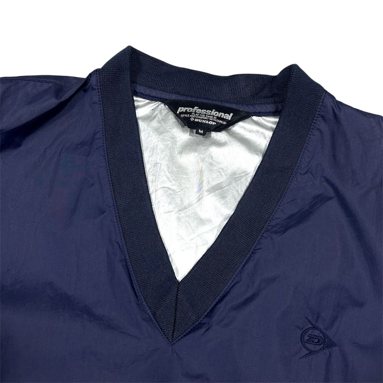Dunlop Vintage 90s Dunlop V-Neck Pullover Windbreaker Jacket Size US M / EU 48-50 / 2 - 2 Thumbnail