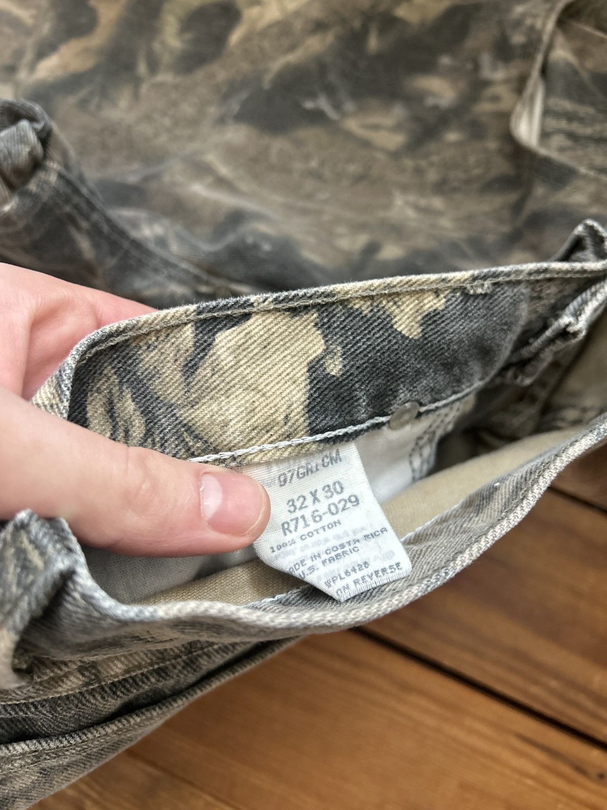 Realtree × Vintage × Wrangler Vintage Wrangler Real Tree Camo Double Knee Jeans Size US 30 / EU 46 - 2 Thumbnail